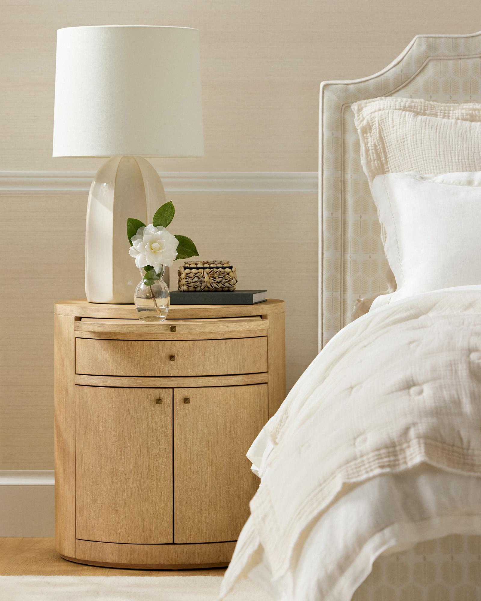 Serena and Lily Pinecrest nightstand in bedroom setting