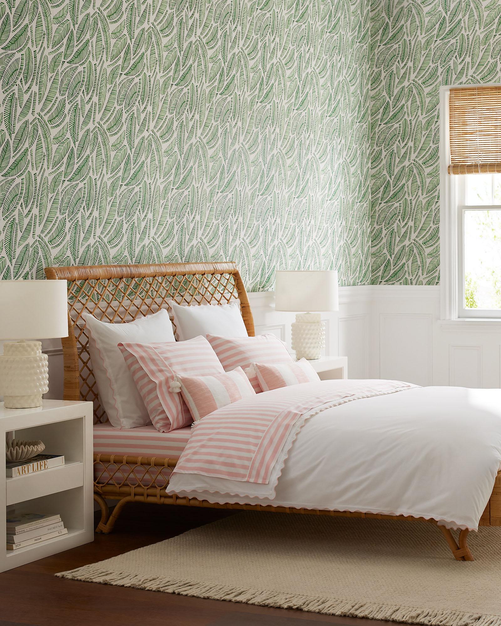Wave Percale Duvet Cover | Serena and Lily