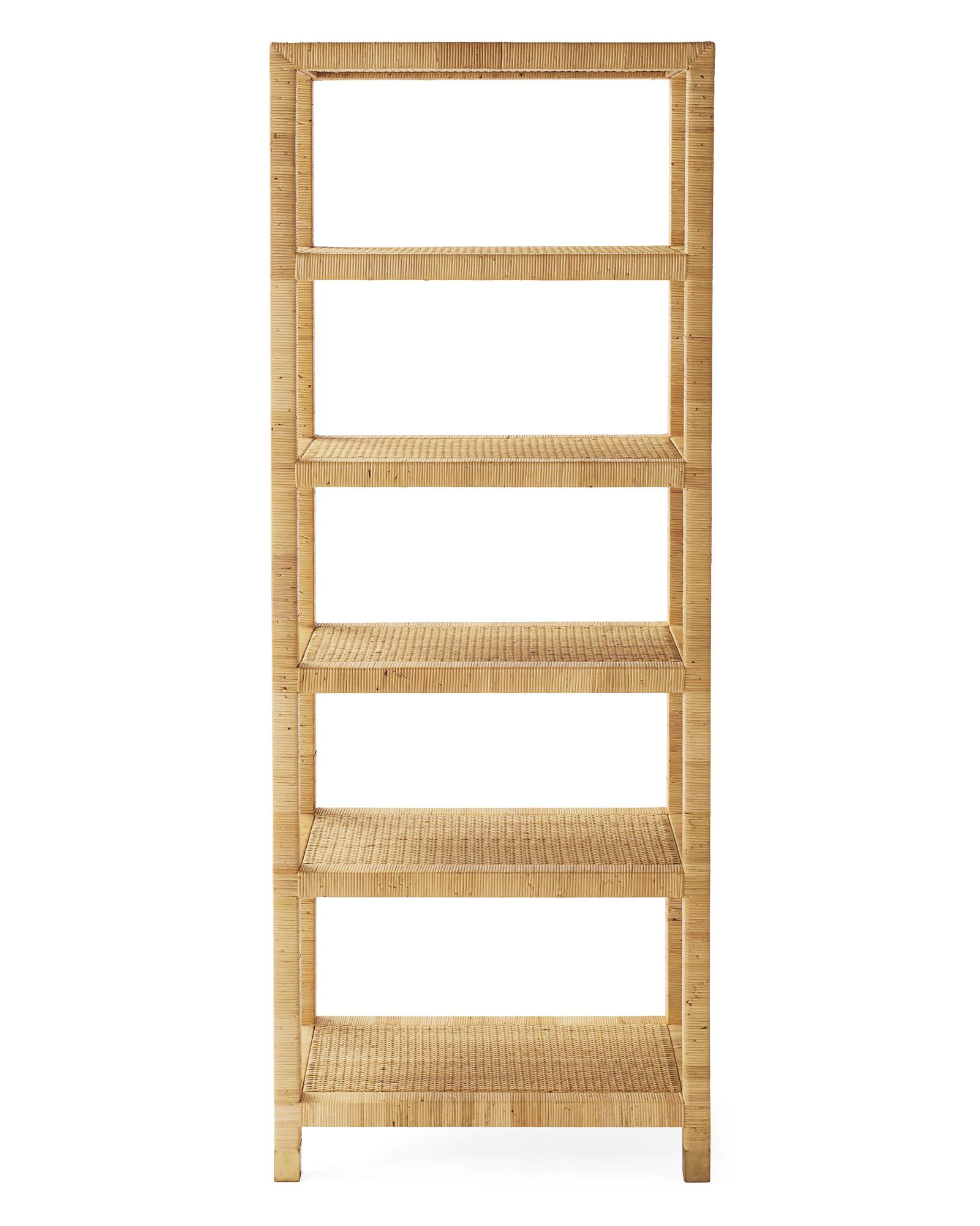 Serena & Lily Balboa Rattan Bookshelf