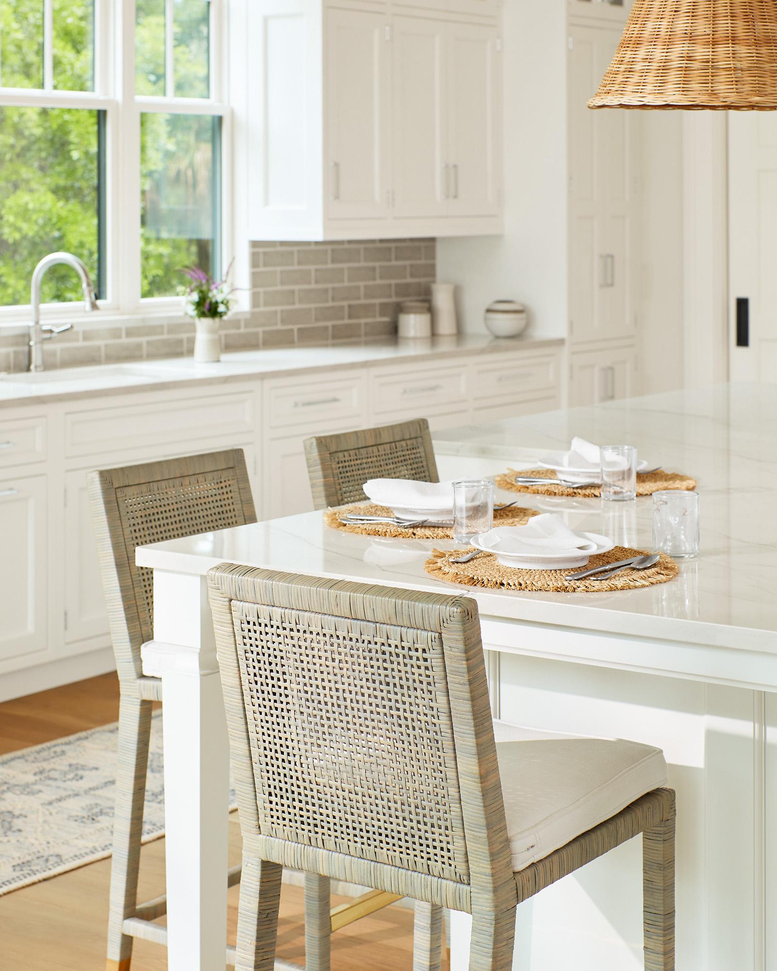 Balboa Rattan Counter Stool Mist Serena and Lily