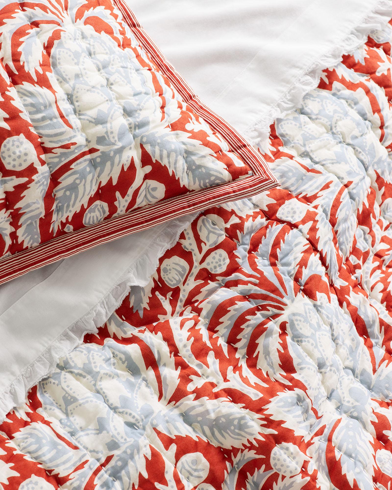 Artichoke Quilt Redwood/Coastal Blue Serena and Lily