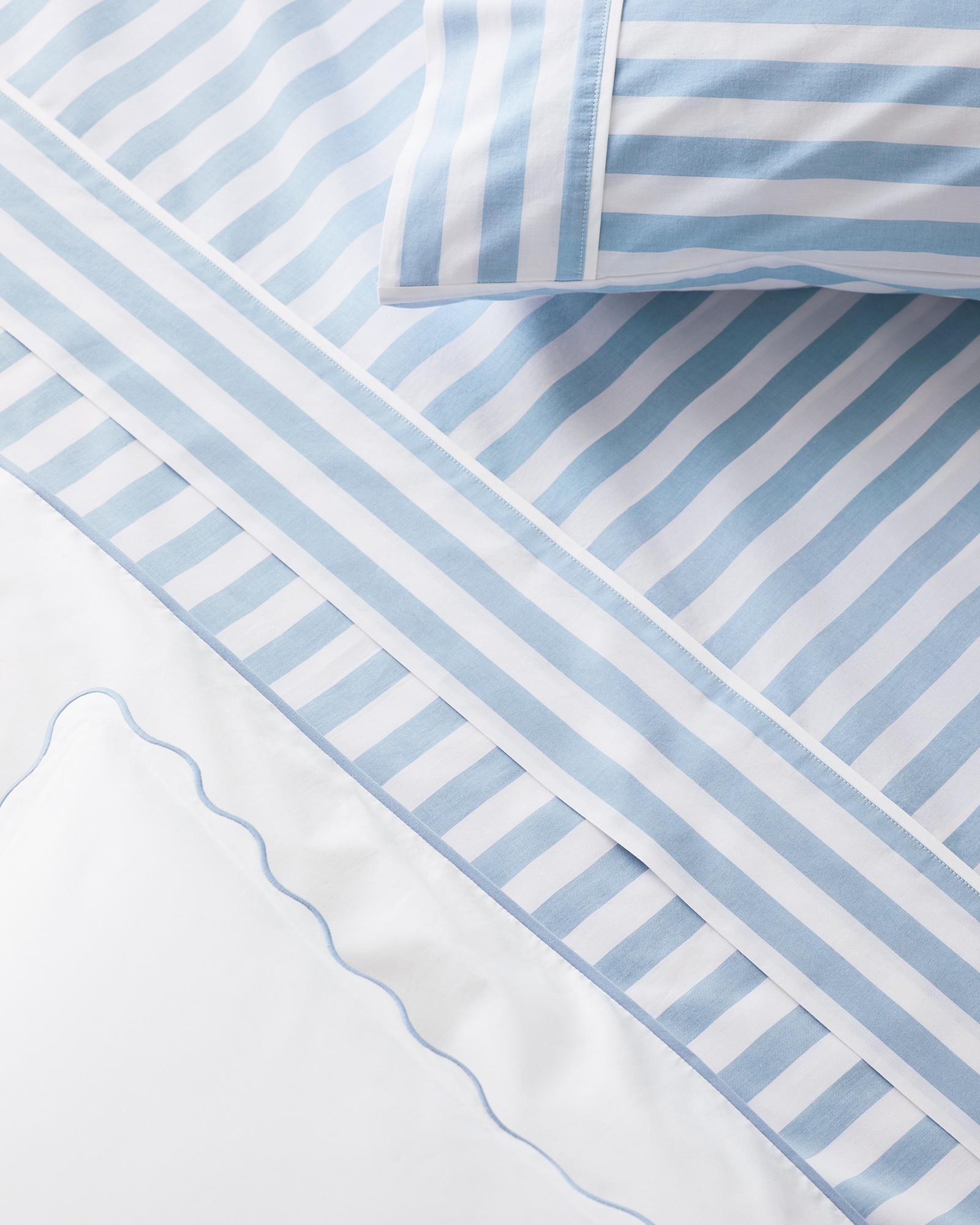 Beach Club Stripe Percale Sheet Set Serena and Lily