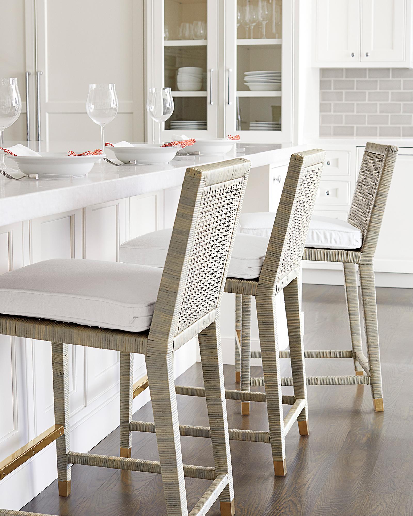 Balboa Rattan Counter Stool - Mist | Serena and Lily