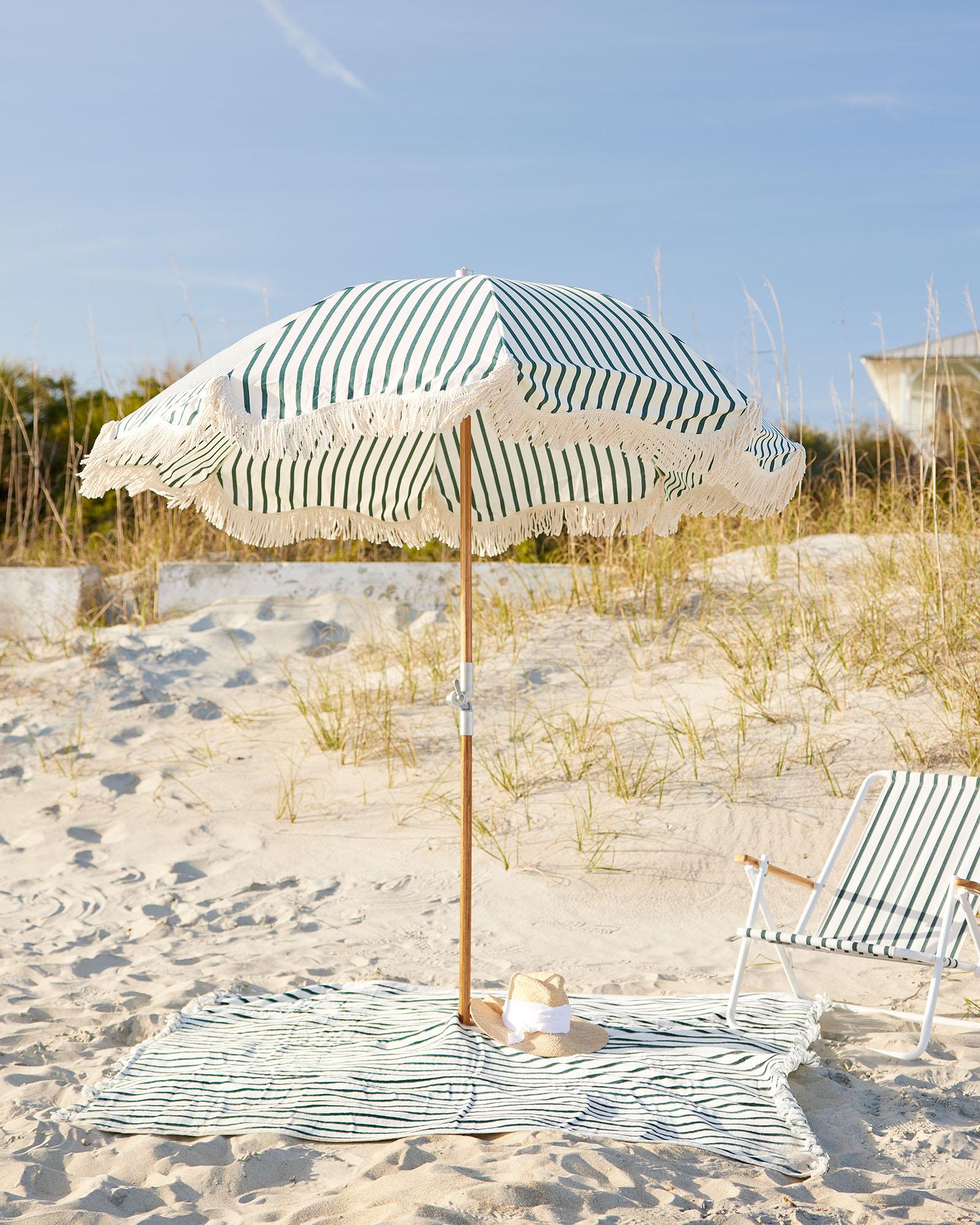 Tide Stripe Umbrella Blanket Serena and Lily