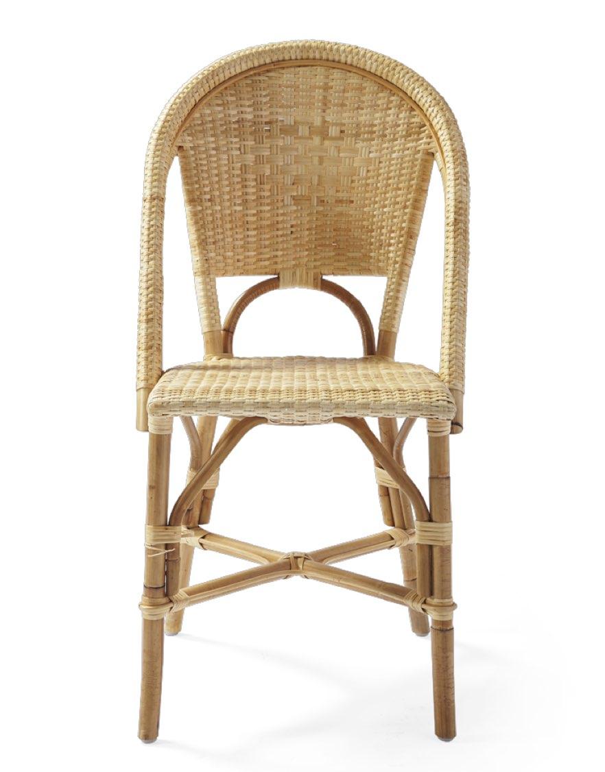 sunwashed riviera rattan side chair