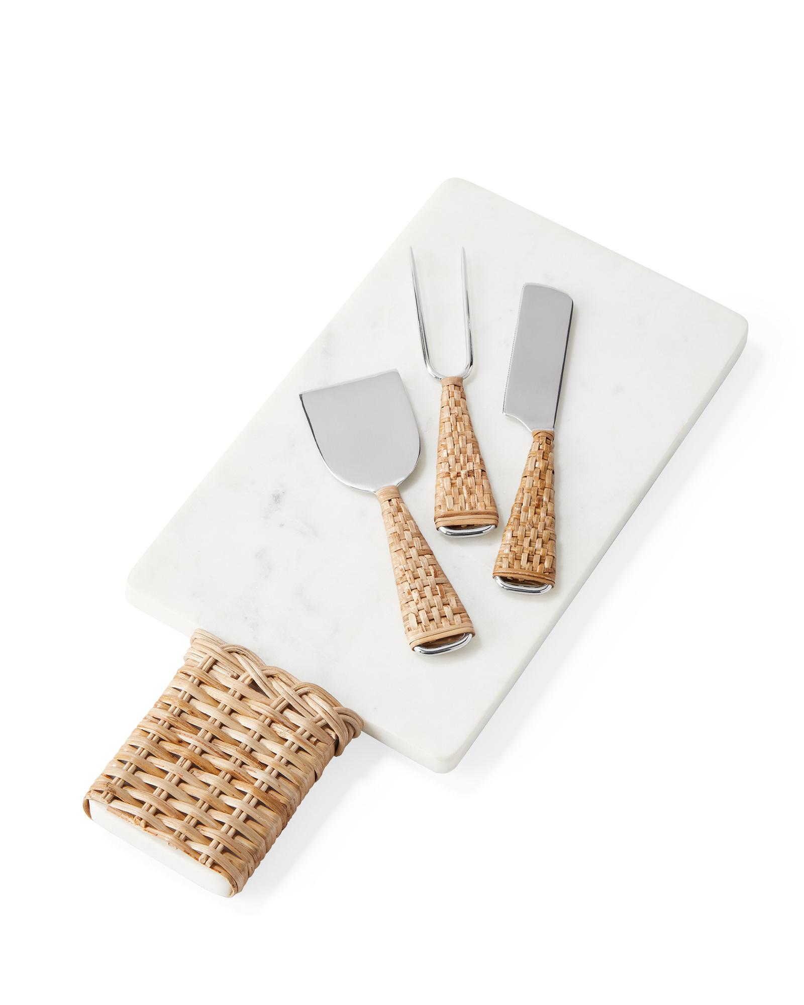 Serena & Lily Tulum Rattan Cheese Knife