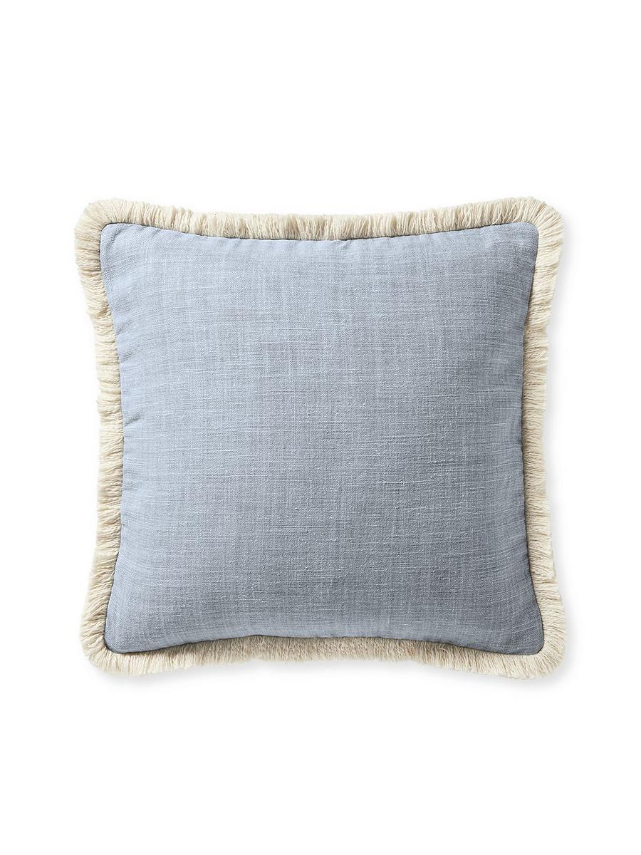 Bowden Pillow Cover in Coastal Blue, 20 Sq | Serena & Lily