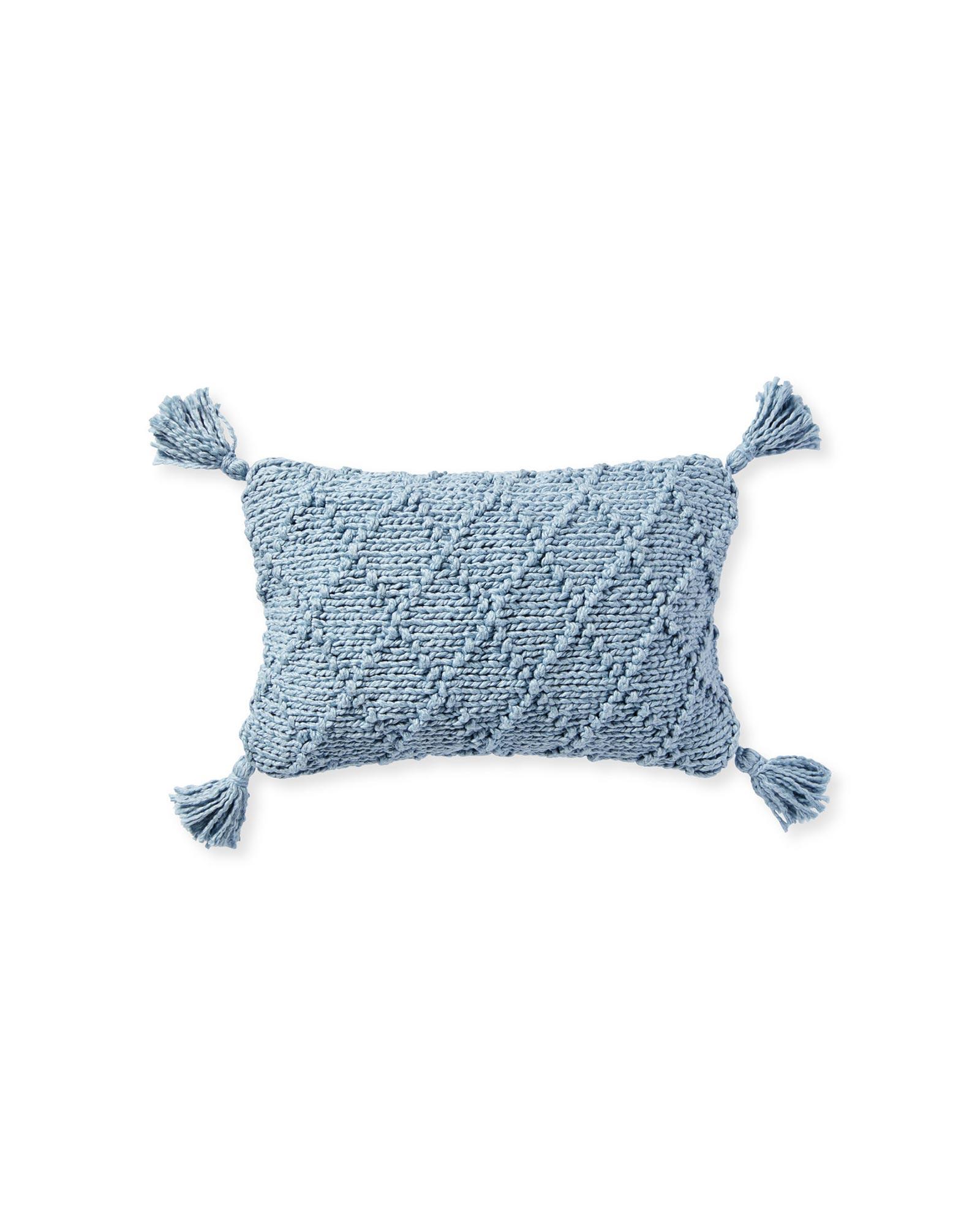 Picture Idea: Dec Pillow Fishermans Knit 12X21 Coastal Blue Ts 0150 Crop