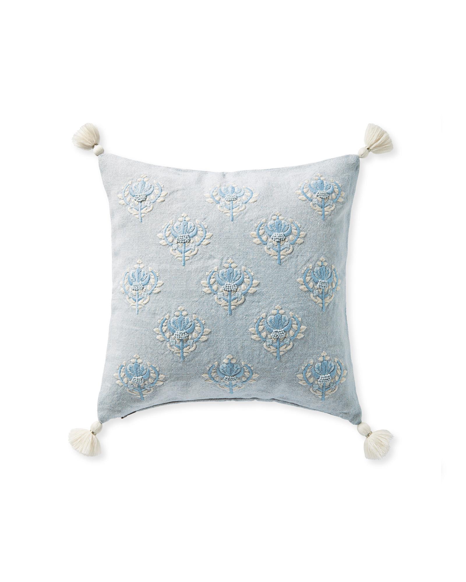 Serena top & Lily Tivoli Pillow Cover 22x22 Sky