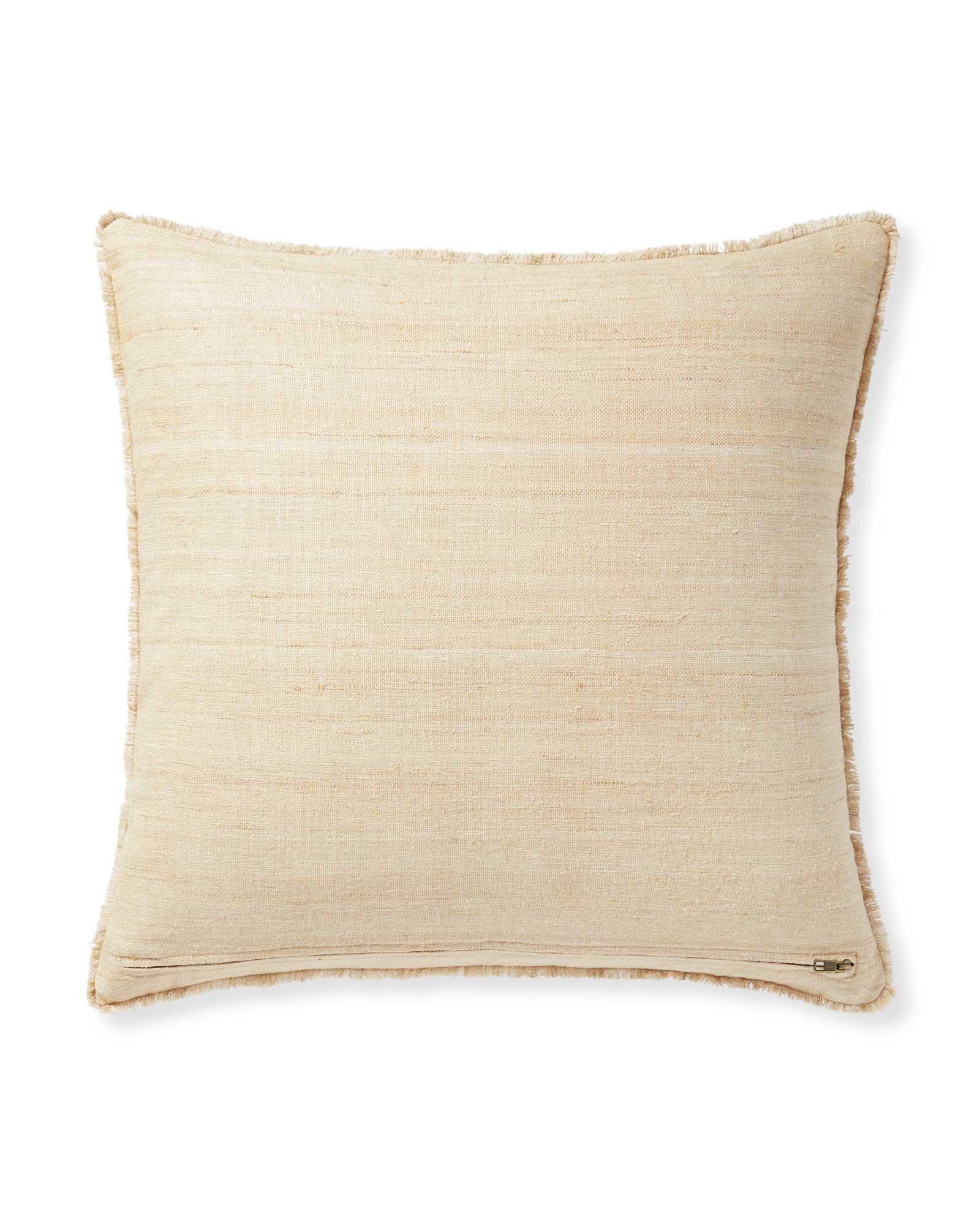 Wiltshire Raw Silk Pillow Cover Serena and Lily