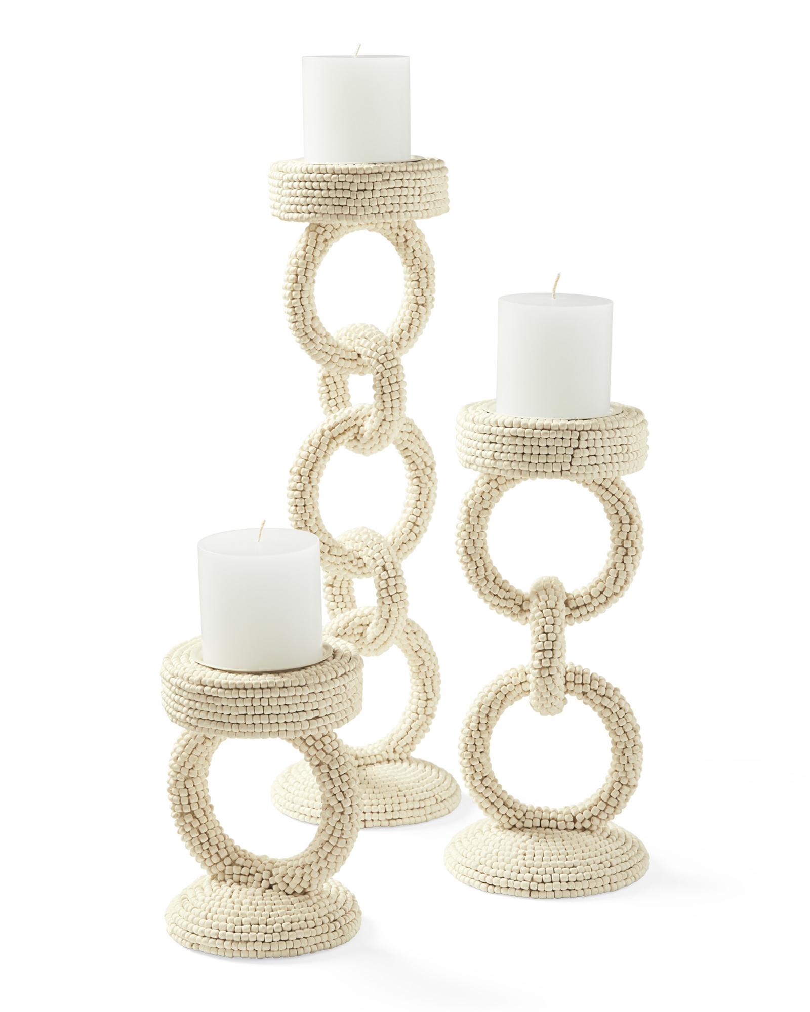 Del Sur Pillar Candle Holder - Small, Natural by Serena & Lily