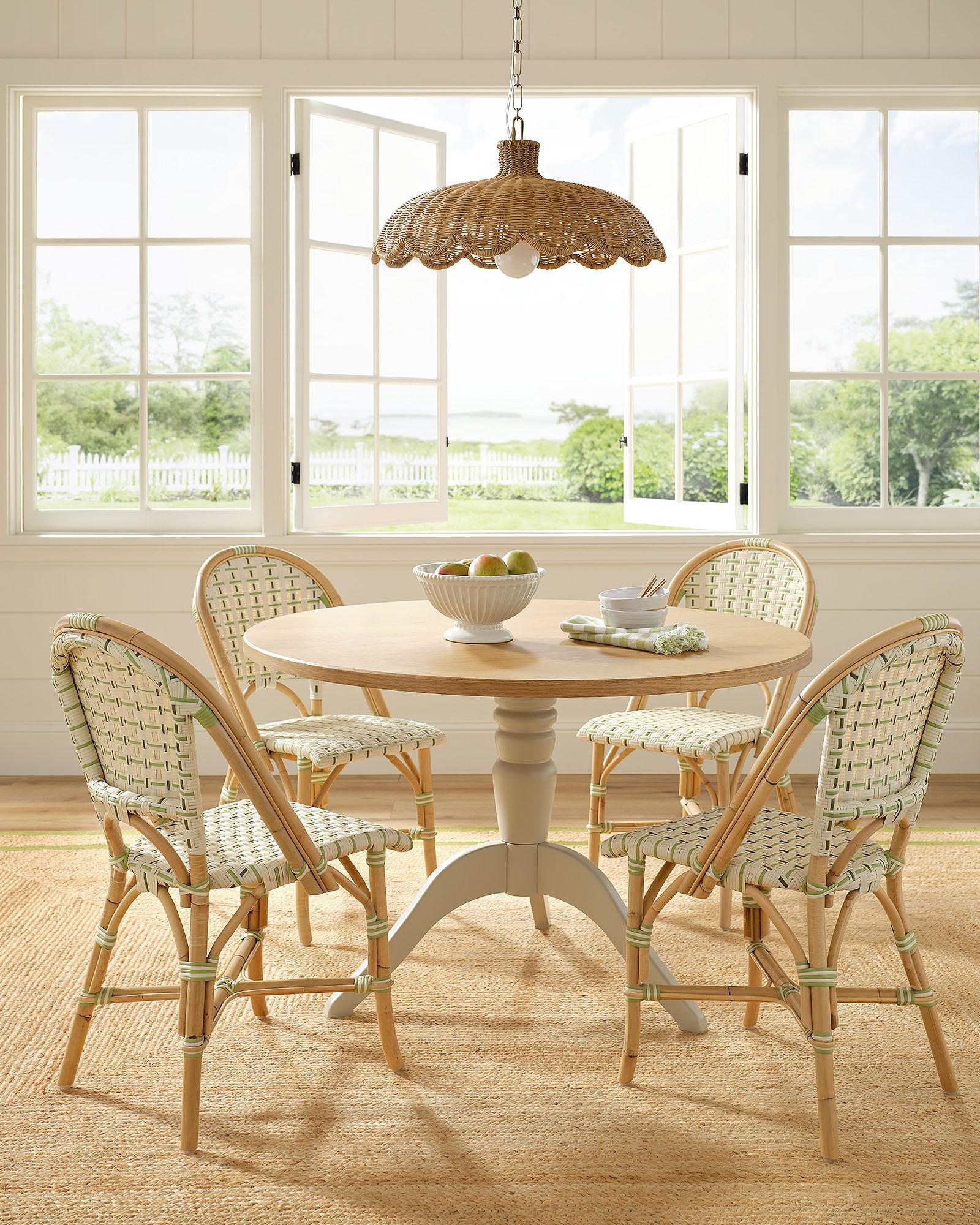 Dining-Room-Neutral-Pedestal-Kitchen-Table-Green-Riviera-Chairs-brand ...