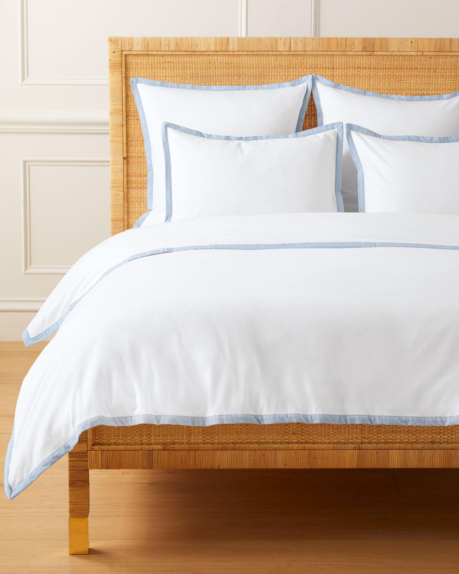 Belvedere Brushed Cotton Duvet Cover Serena and Lily