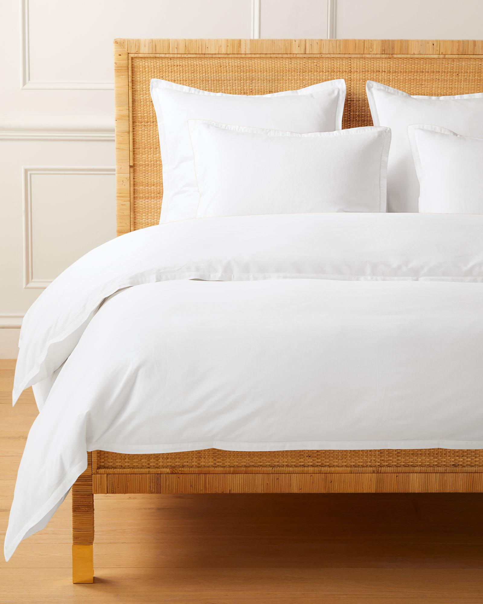 Serena & Lily Border Frame Sateen Duvet Cover - Thumbnail 3