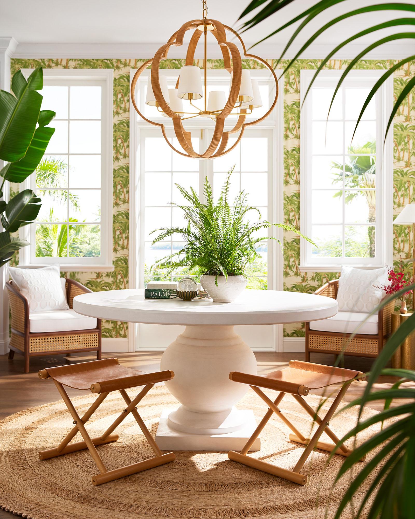 Cooper Leather Stool - Thumbnail 4