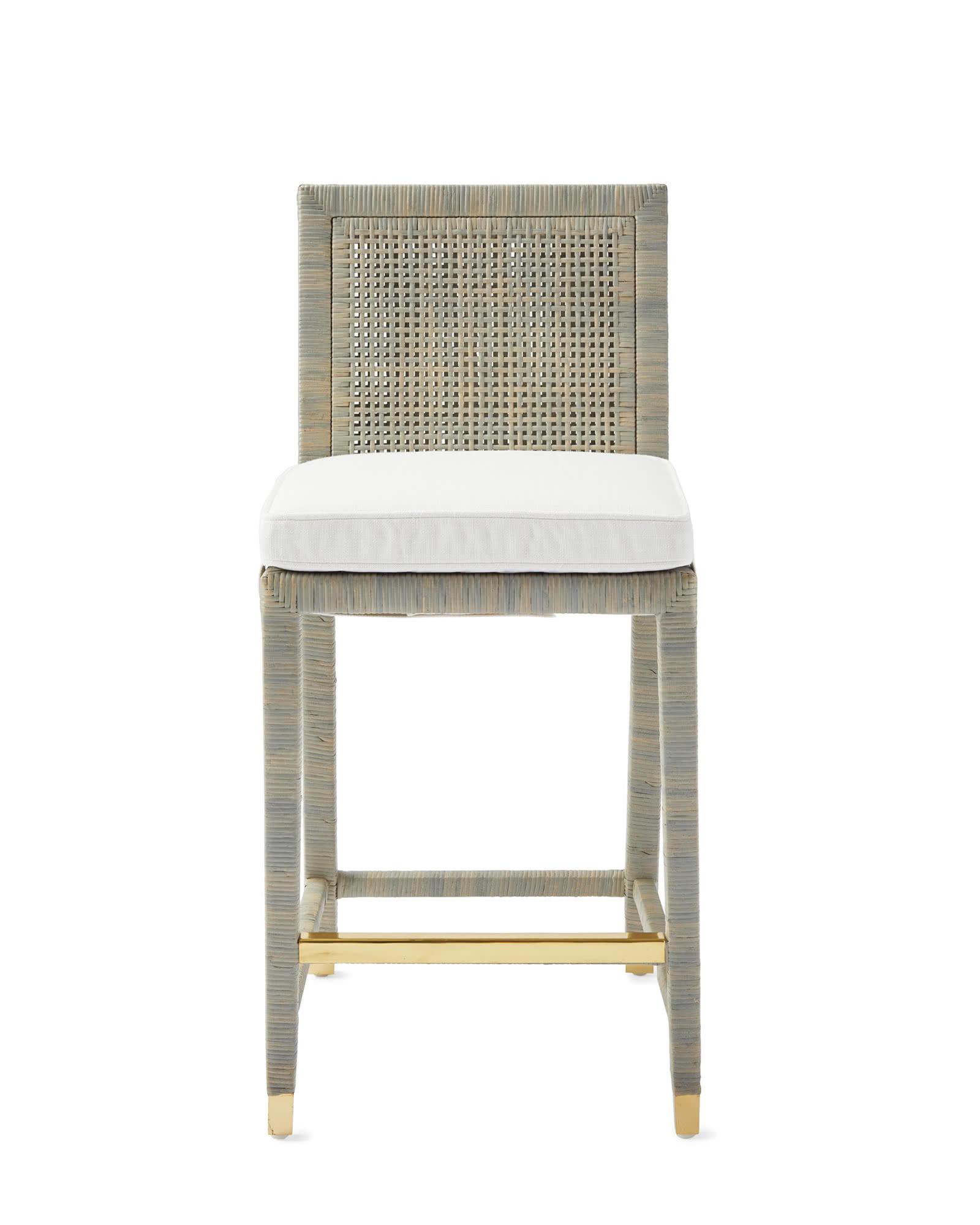 Balboa Rattan Counter Stool Mist Serena and Lily