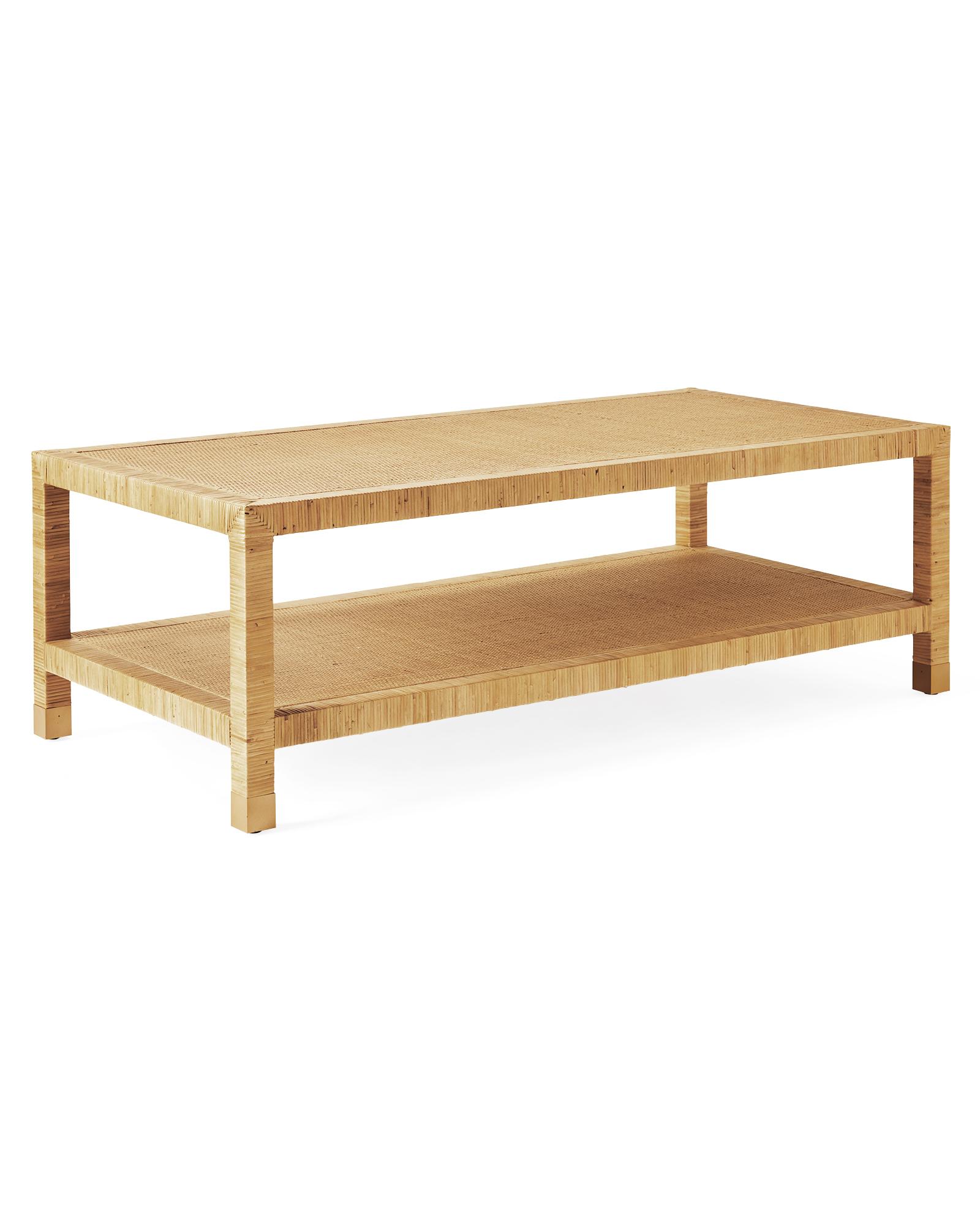 Balboa Rattan Coffee Table | Serena and Lily