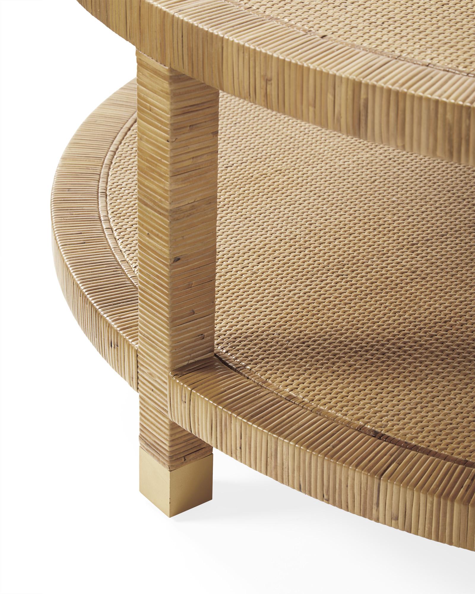 Balboa Rattan Coffee Table Round Serena Lily
