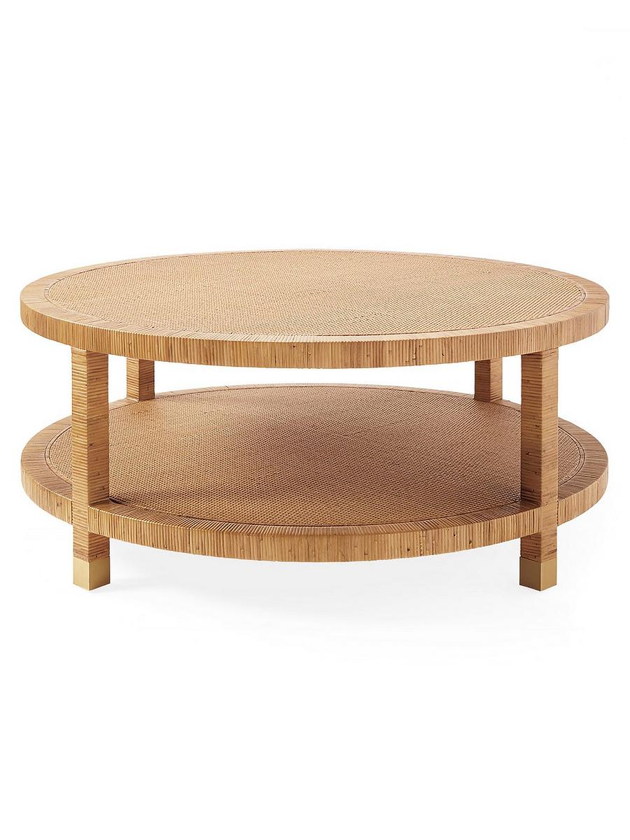 Circular rattan discount table