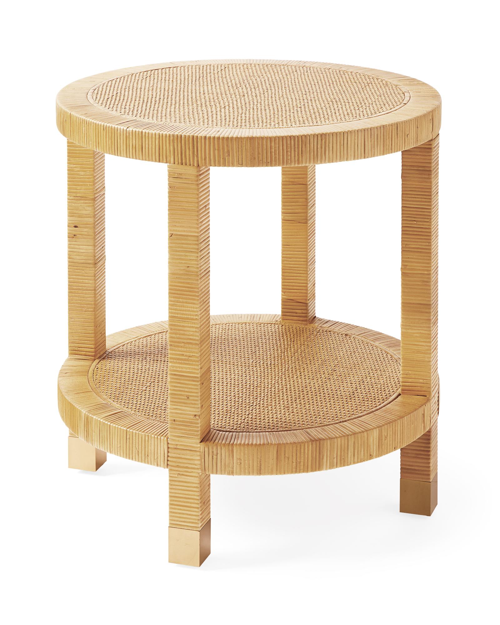 Balboa Rattan Side Table | Serena and Lily