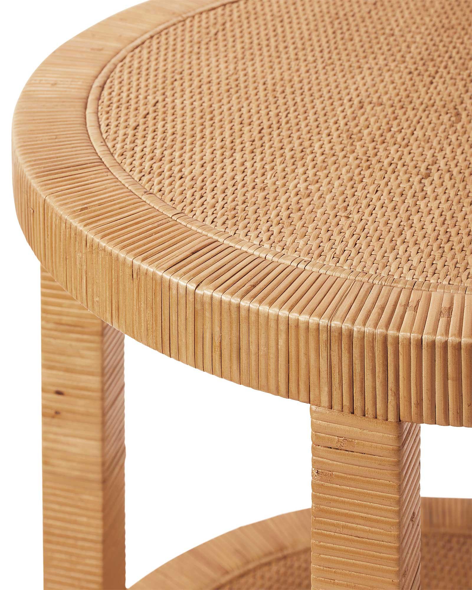 Balboa Rattan Side Table | Serena and Lily