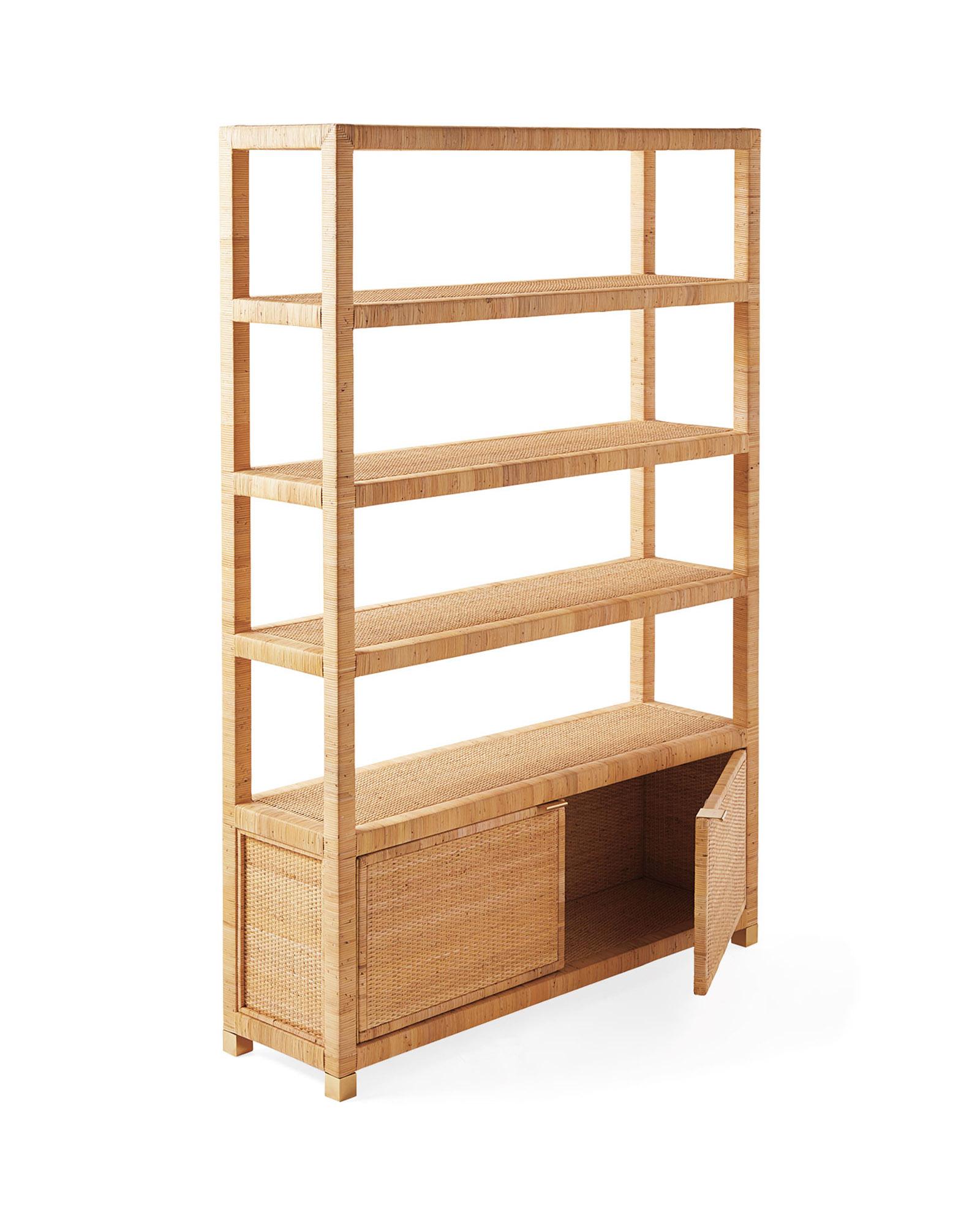 Balboa Rattan Wide Bookshelf - Thumbnail 3