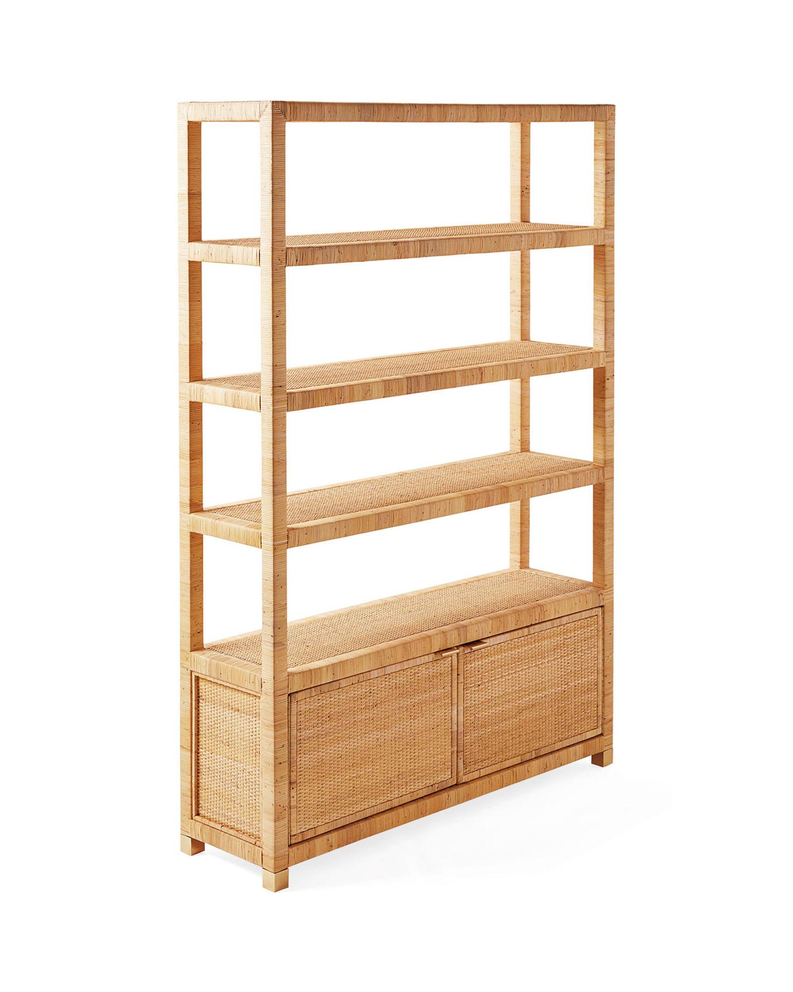 Balboa Rattan Wide Bookshelf