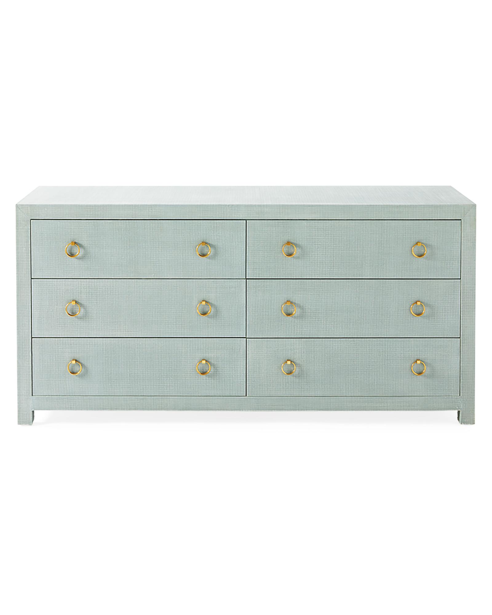 Driftway Dresser, Wide 6-Drawer, Linen | Serena & Lily
