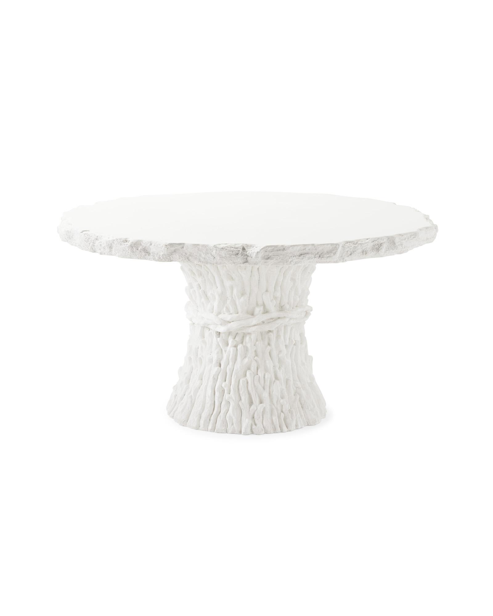Serena & Lily Faux Bois Dining Table and Clearwater Dining Armchairs - Thumbnail 3