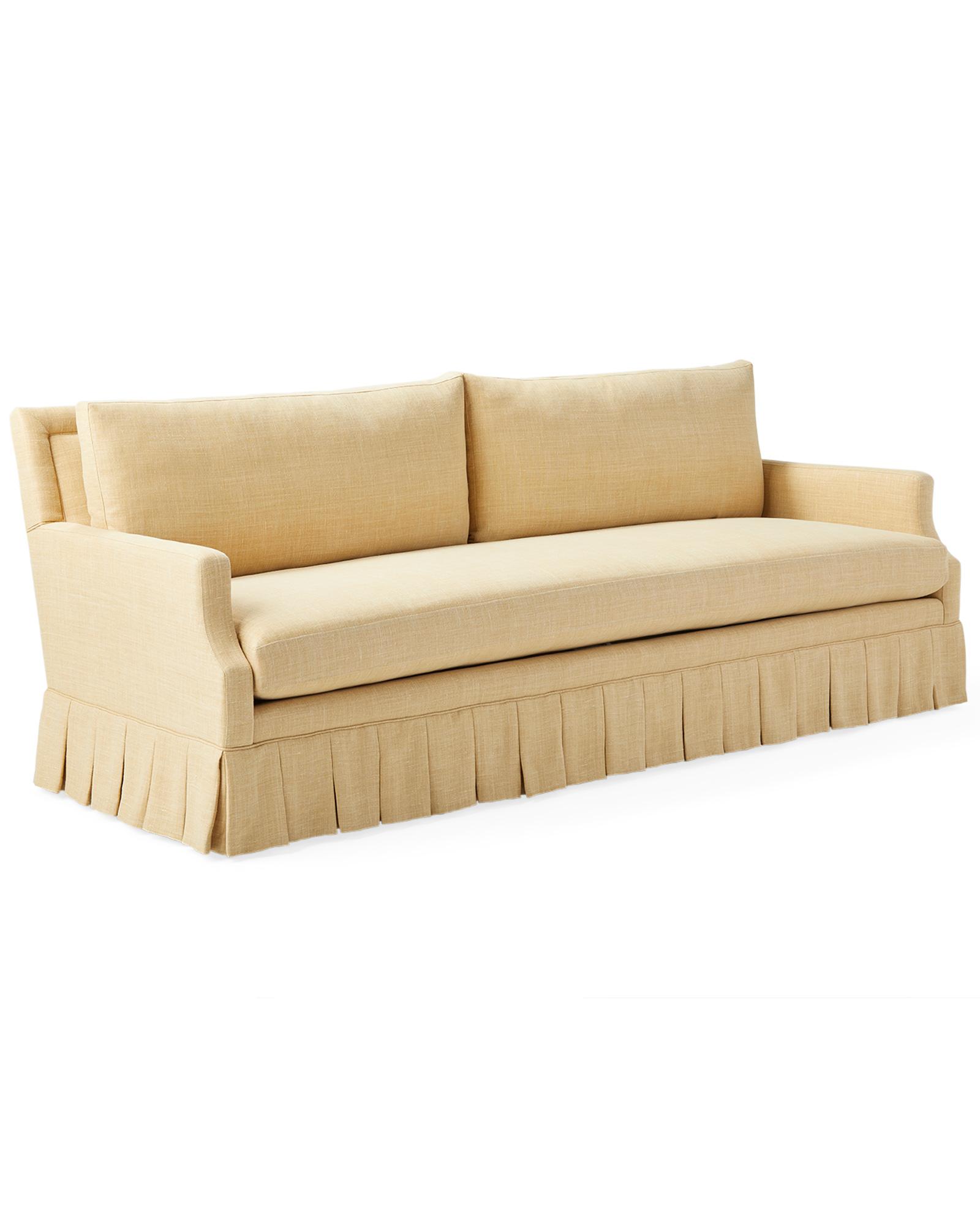 Grady Notch Arm Pleated Sofa