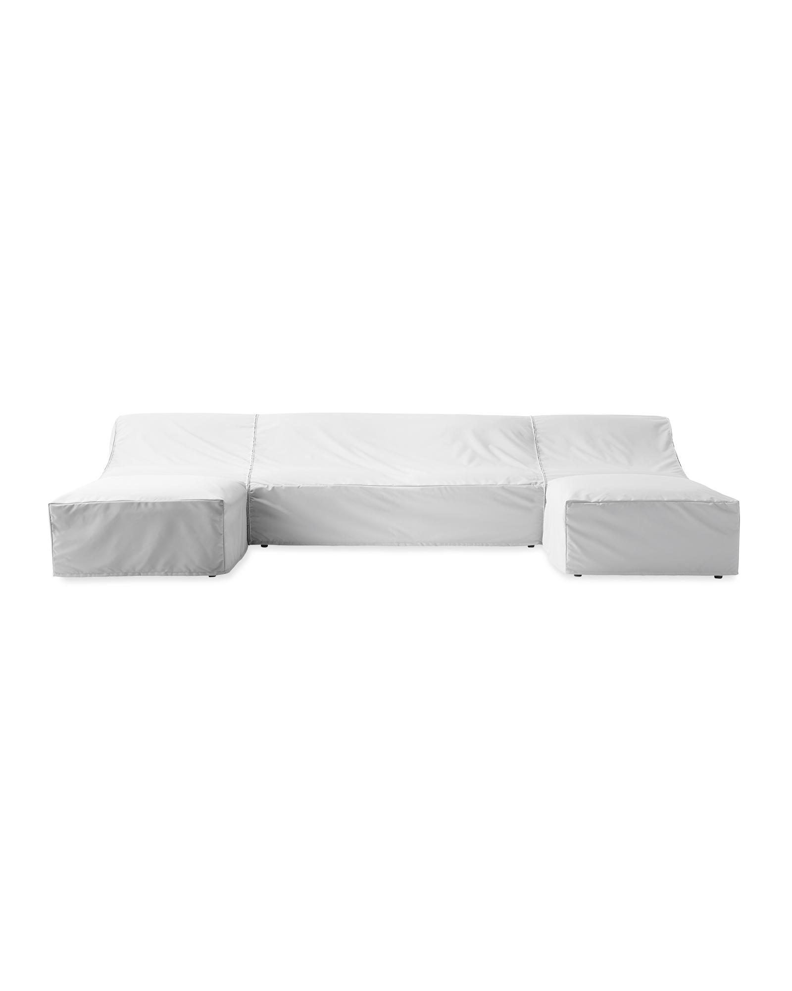 Protective Cover Hampton Modular UChaise Sectional Serena and Lily