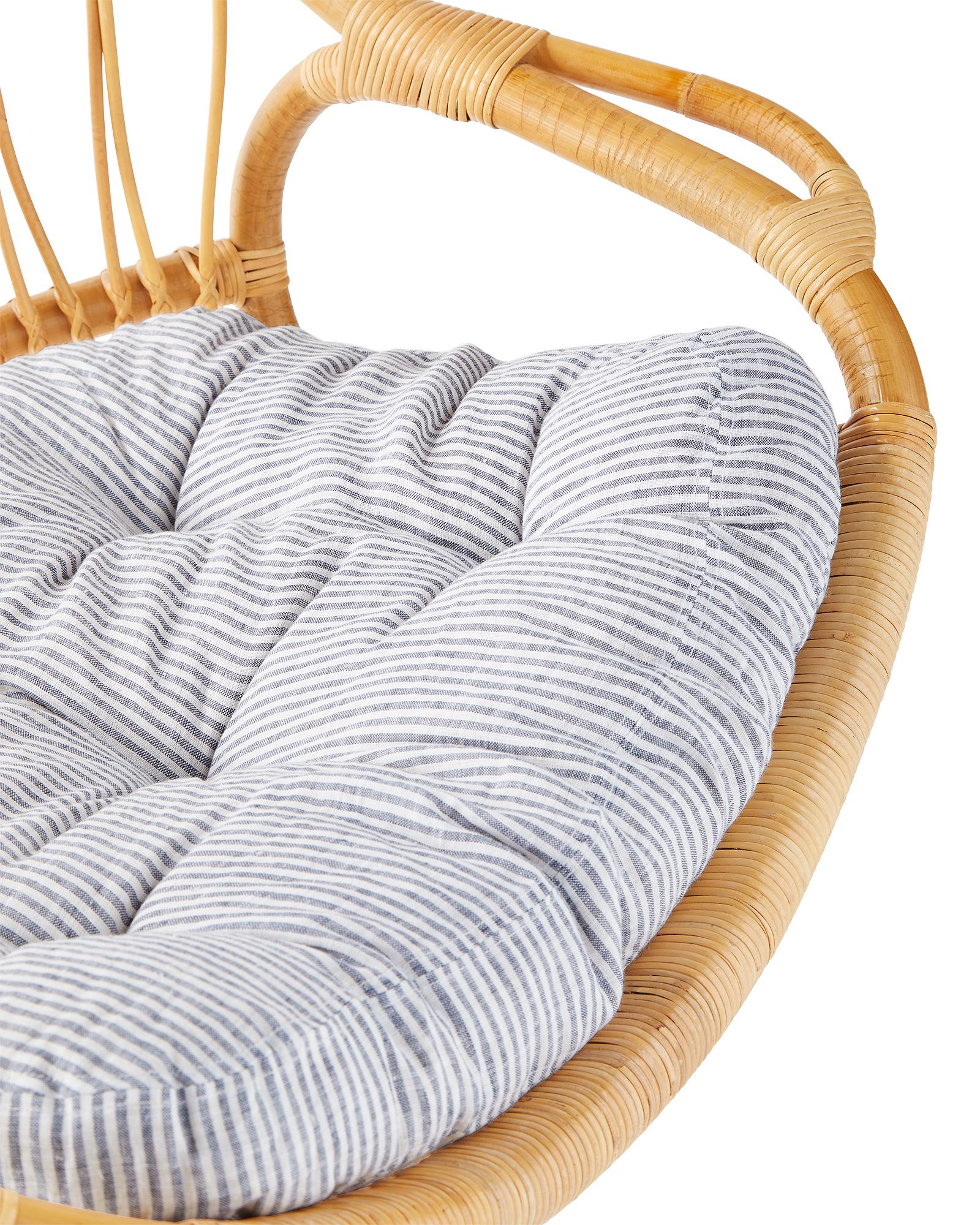 Angry Rattan Chair Hanging Rattan Chair Cushion | Serena and Lily