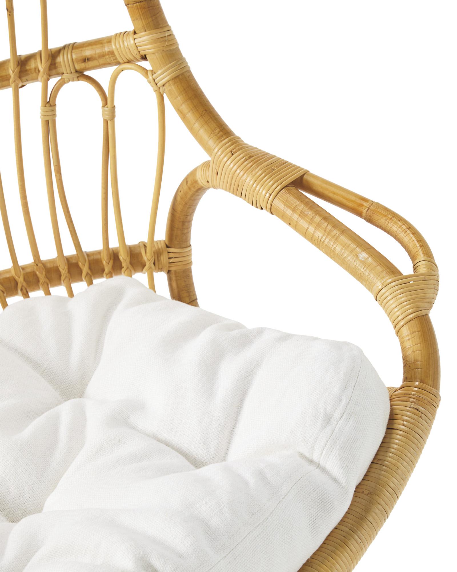 Hanging Rattan Chair Cushion Serena and Lily