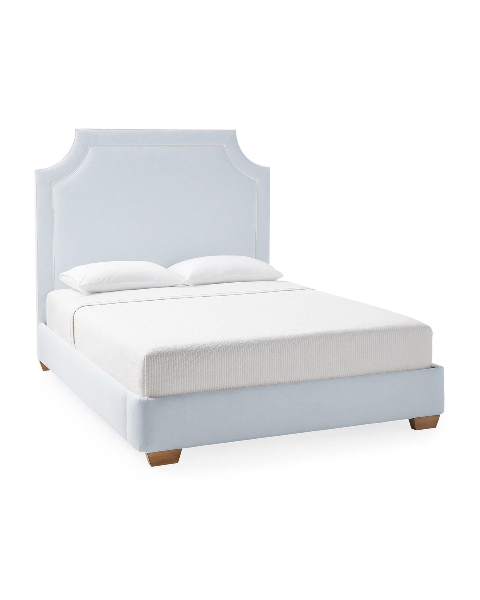 Tall white deals upholstered headboard