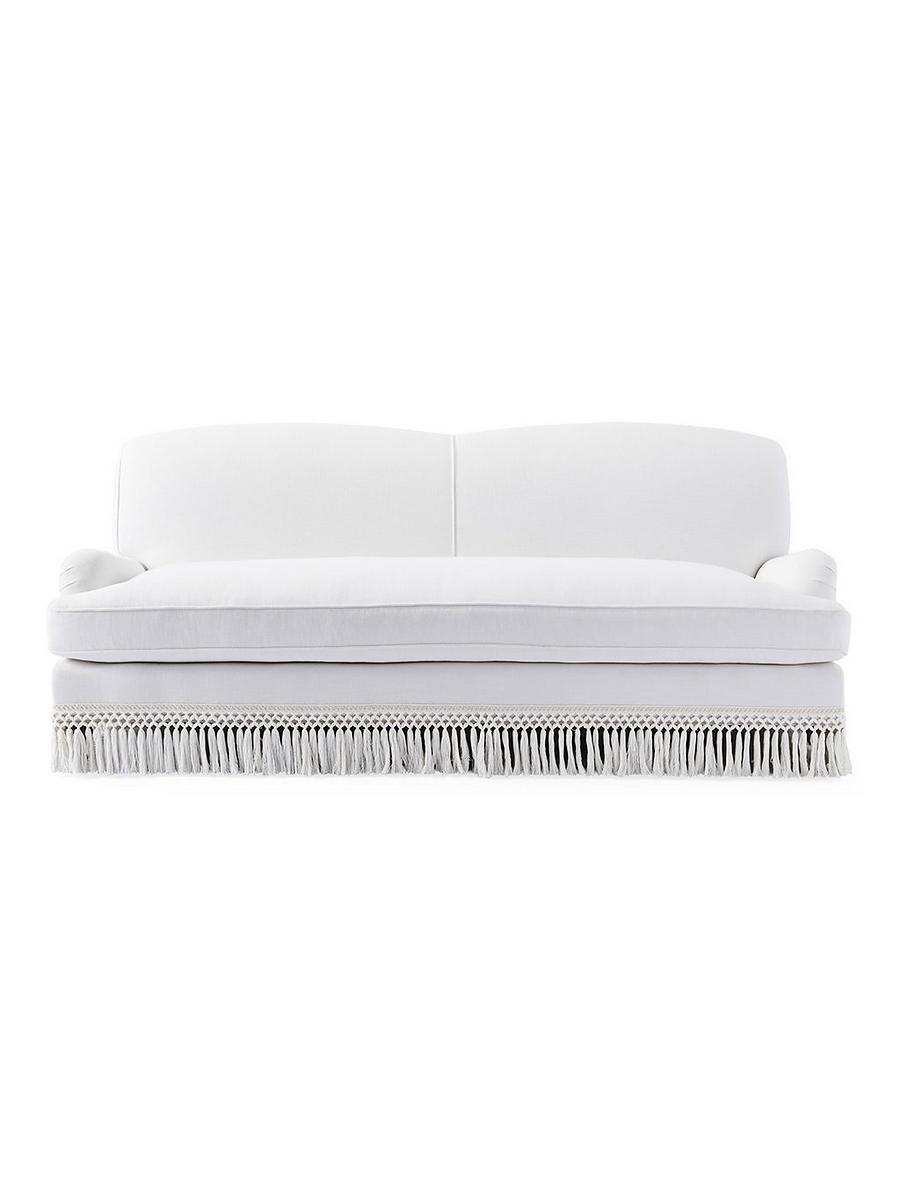 Miramar Fringed Sofa in Perennials Basketweave | Serena and Lily Miramar Fringed Sofa in Perennials Basketweave | Serena and Lily