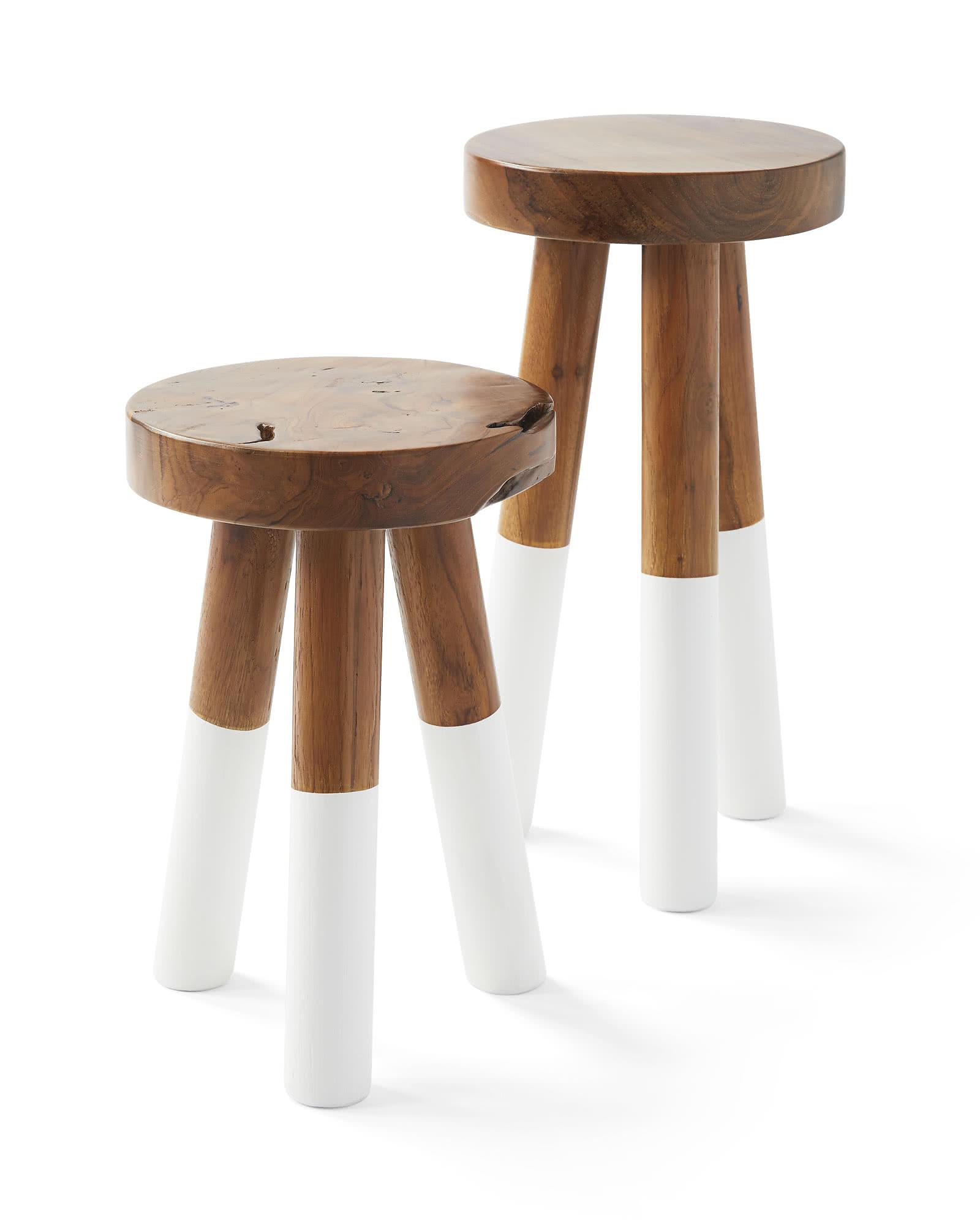Dip-Dyed Stools - Stylish Side Tables | Serena and Lily