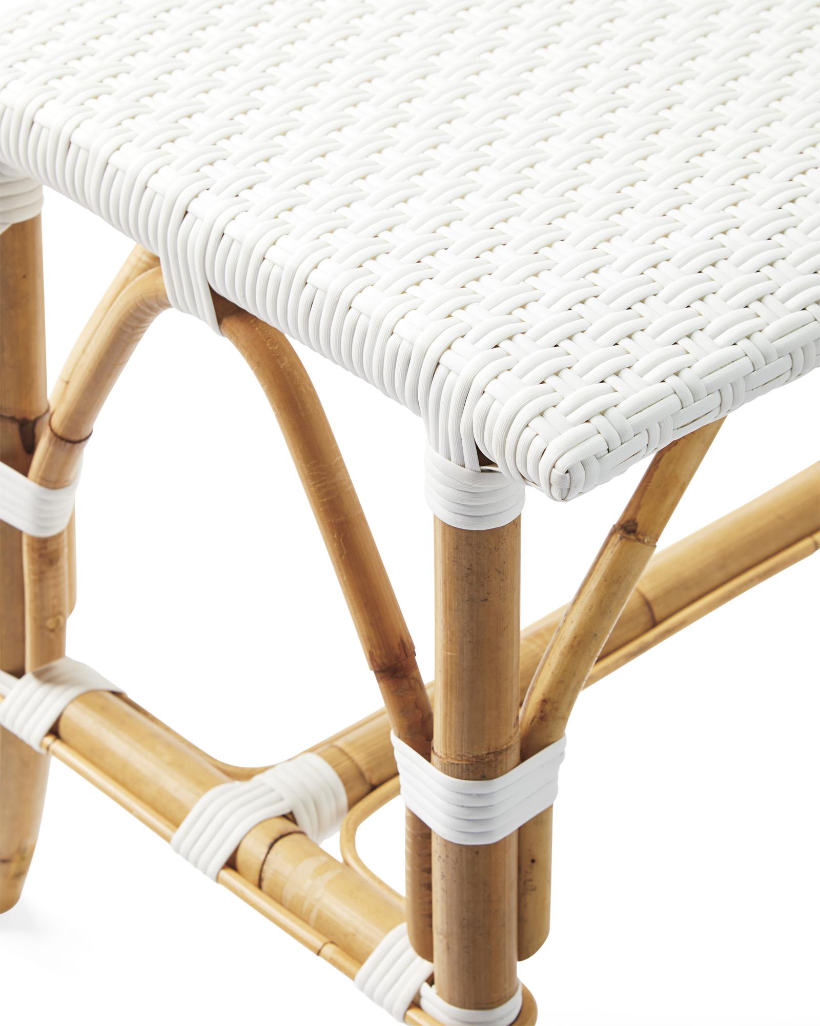 Serena & Lily Riviera Rattan Backless Bench - Thumbnail 2