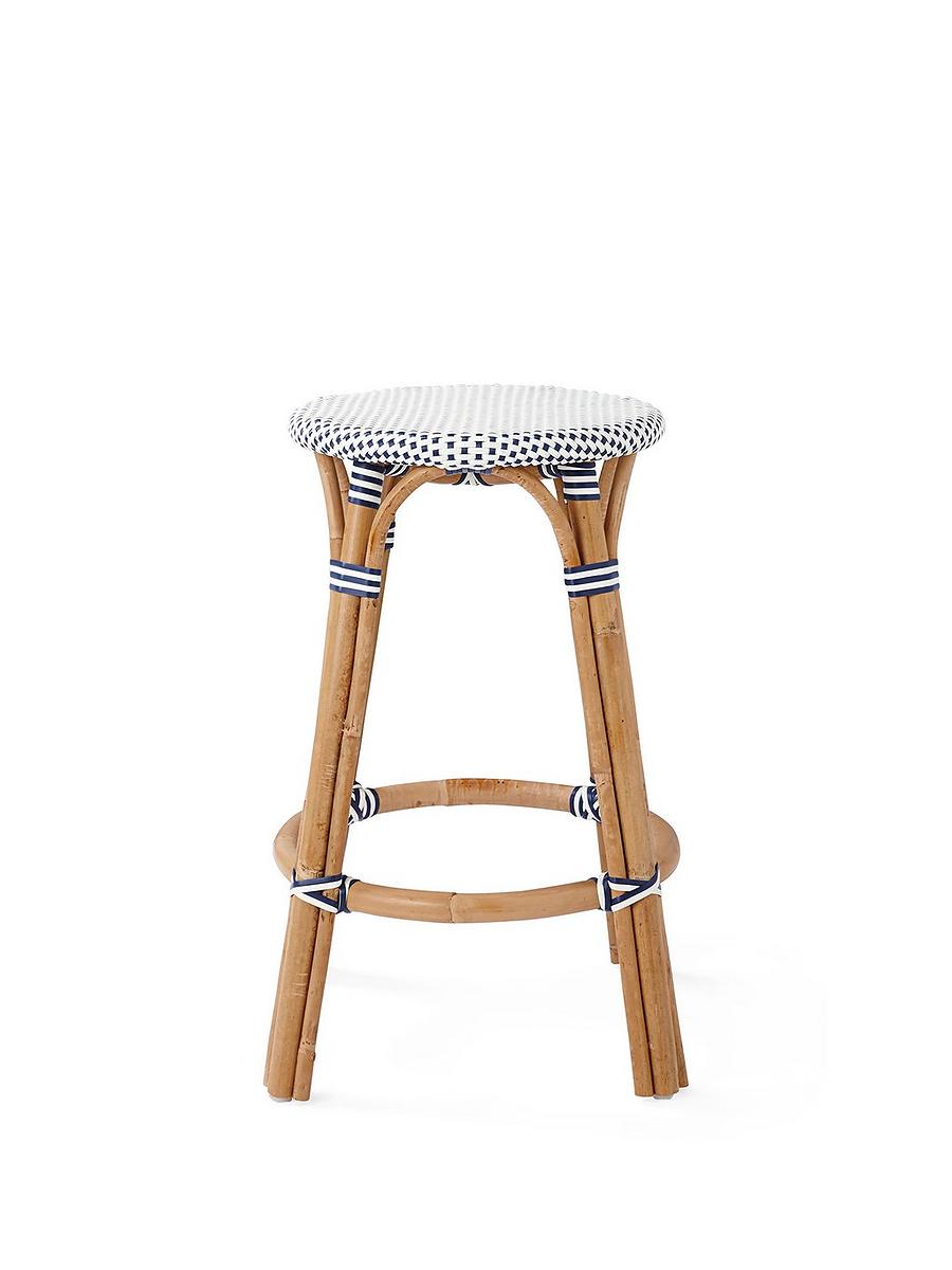 Riviera Rattan Backless Counter Stool Serena and Lily