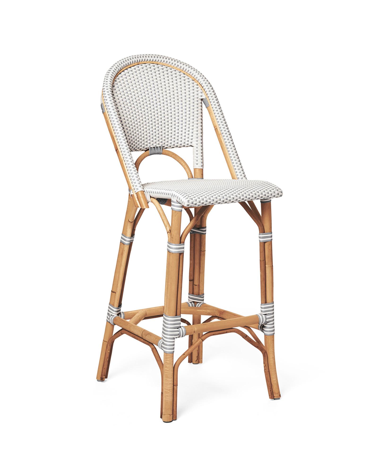 Riviera Rattan Bar & Counter Stools | Serena and Lily