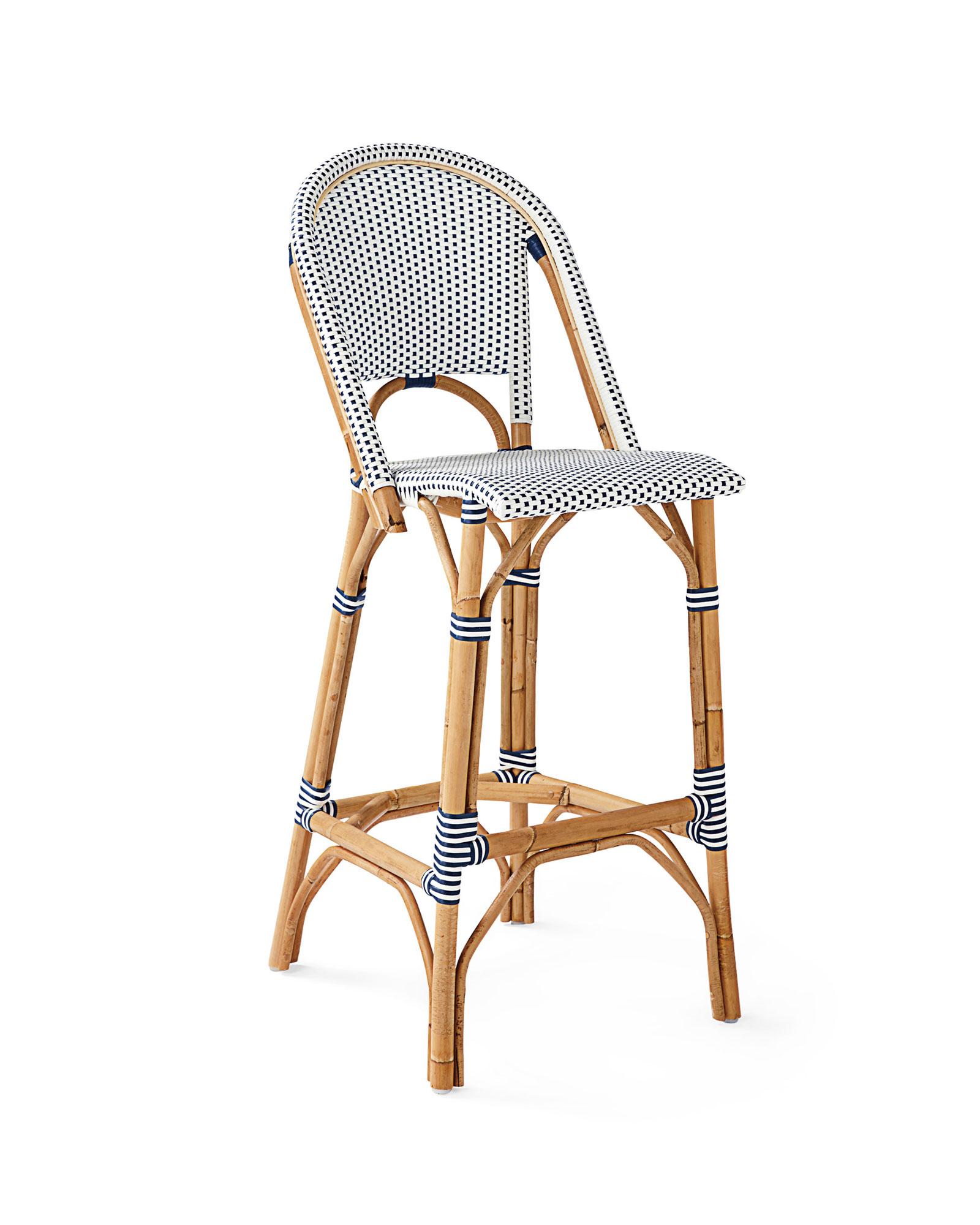 Riviera Rattan Bar & Counter Stools Serena and Lily