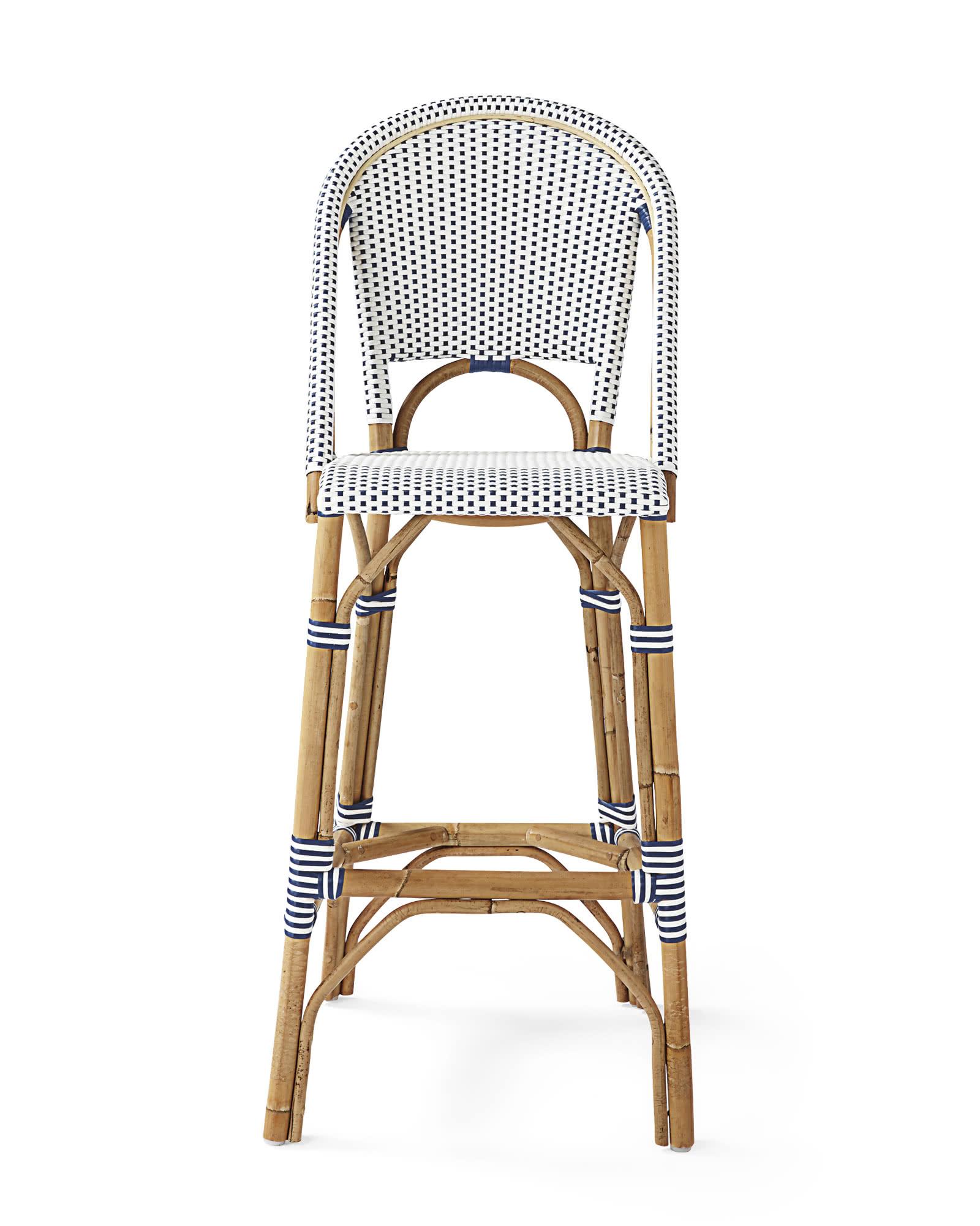 Riviera Rattan Bar & Counter Stools Serena and Lily