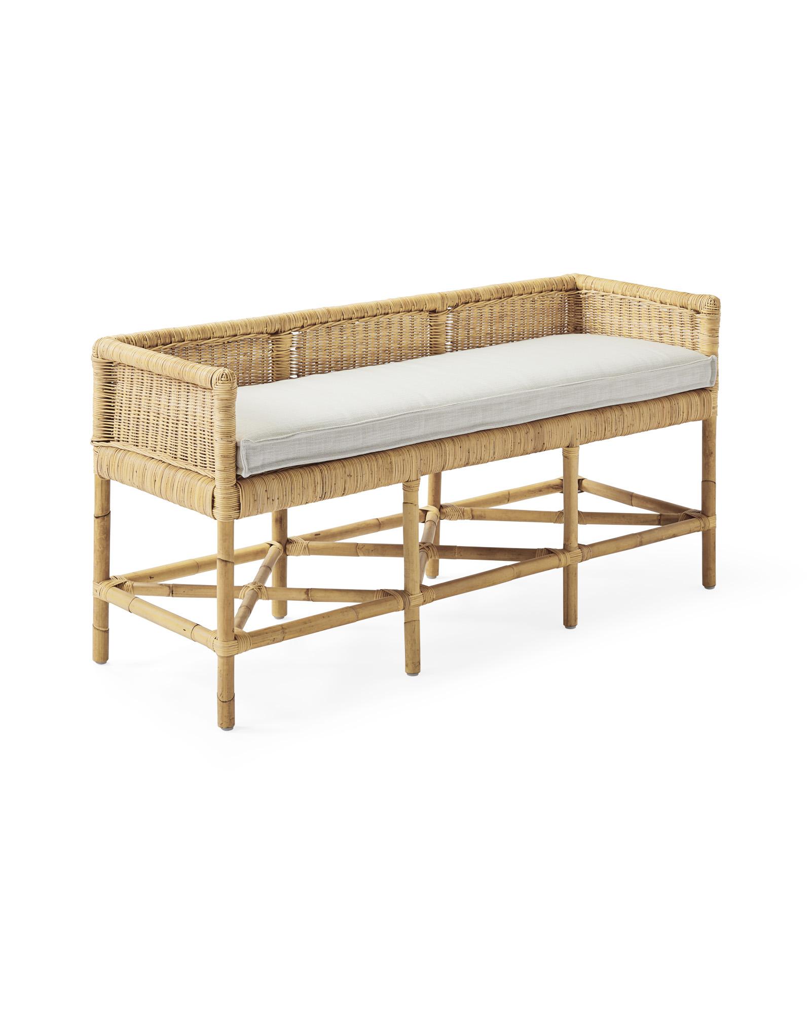 Rattan bench cushion top