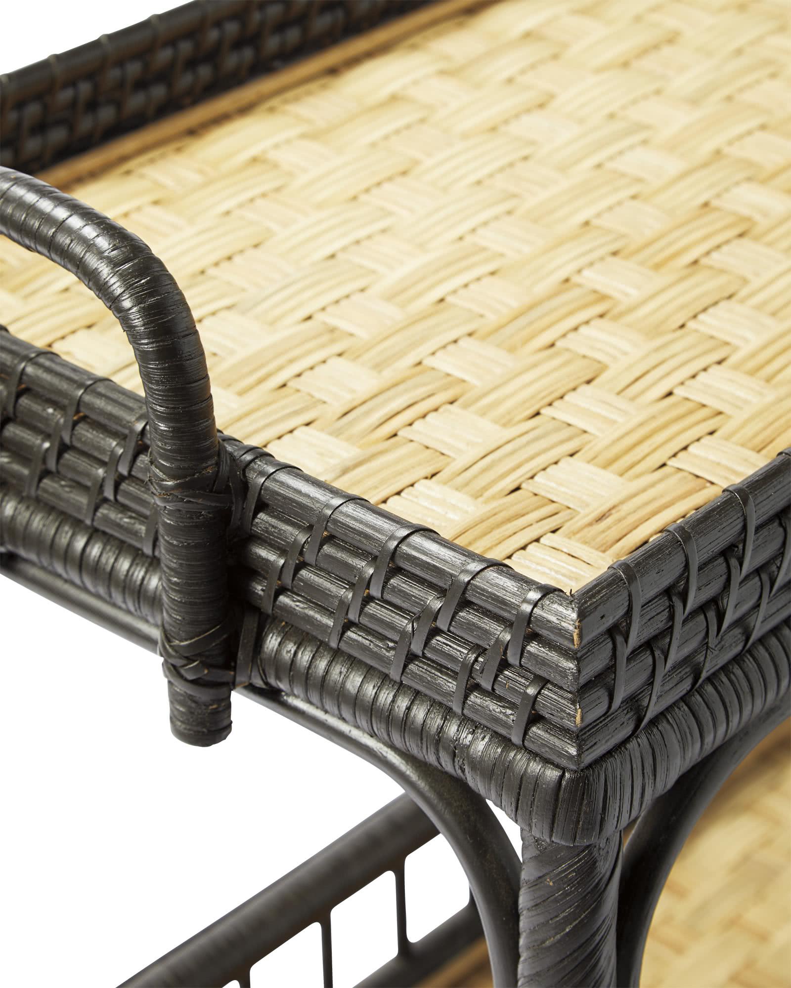 South Seas Rattan Bar Cart Serena and Lily