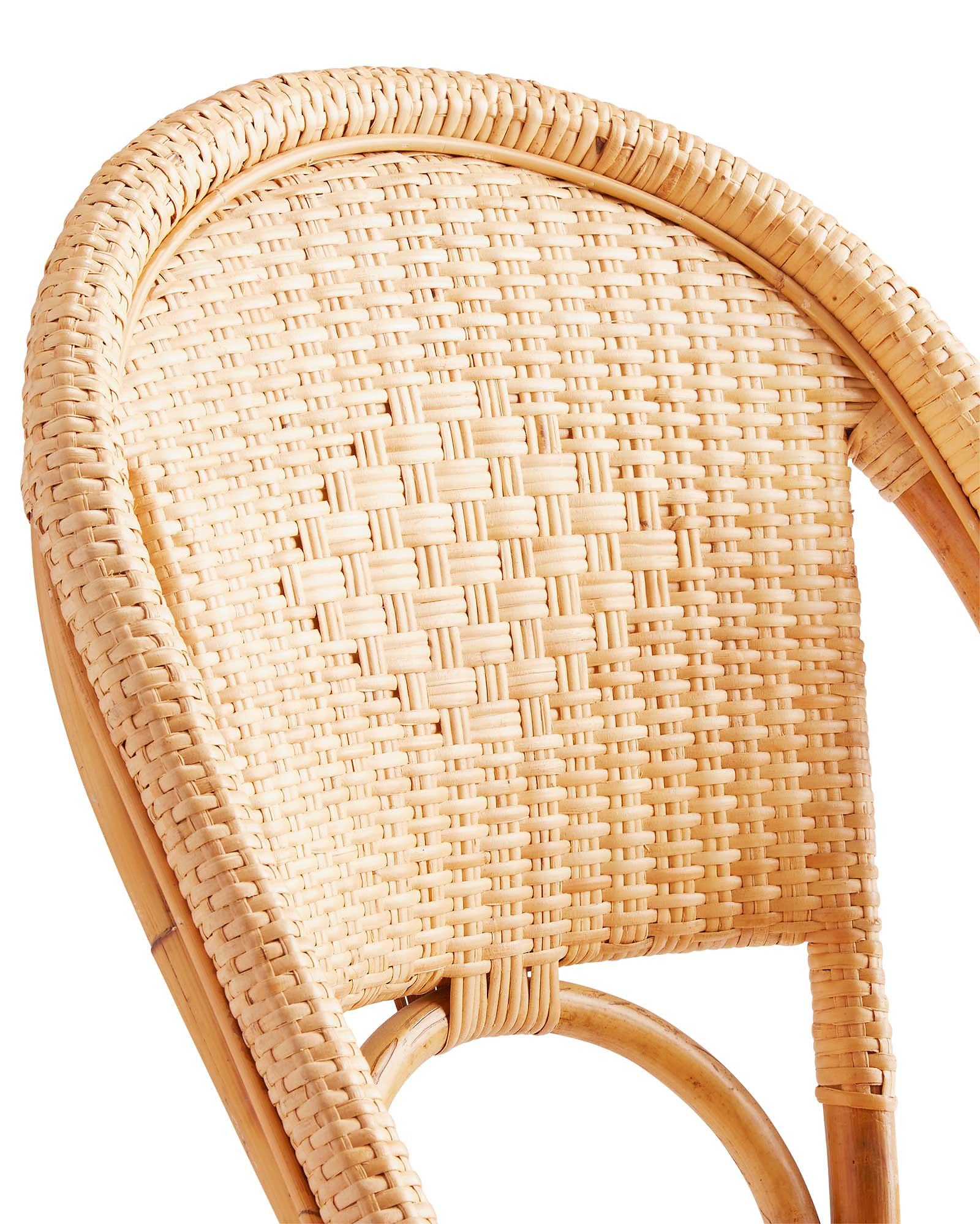 Sunwashed Riviera Rattan Counter Stool | Serena and Lily