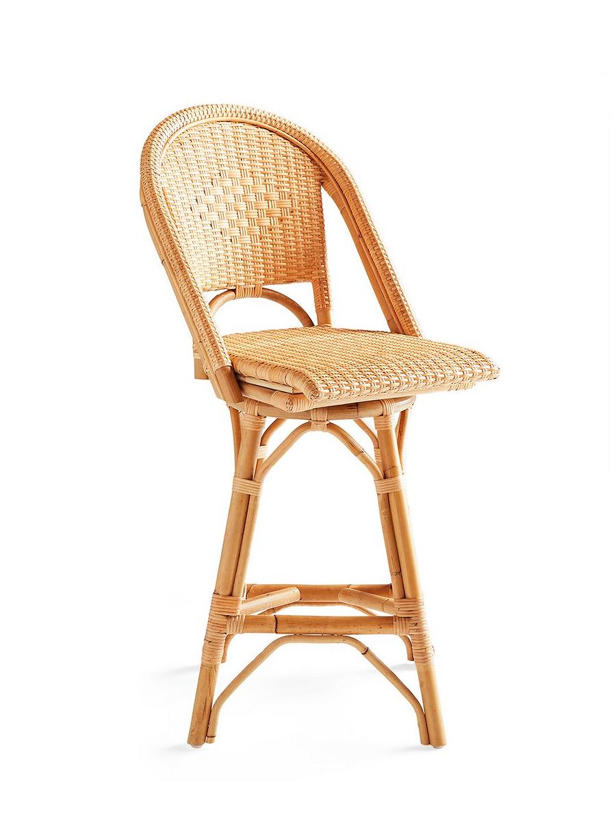 Sunwashed Riviera Rattan Counter Stool Serena and Lily