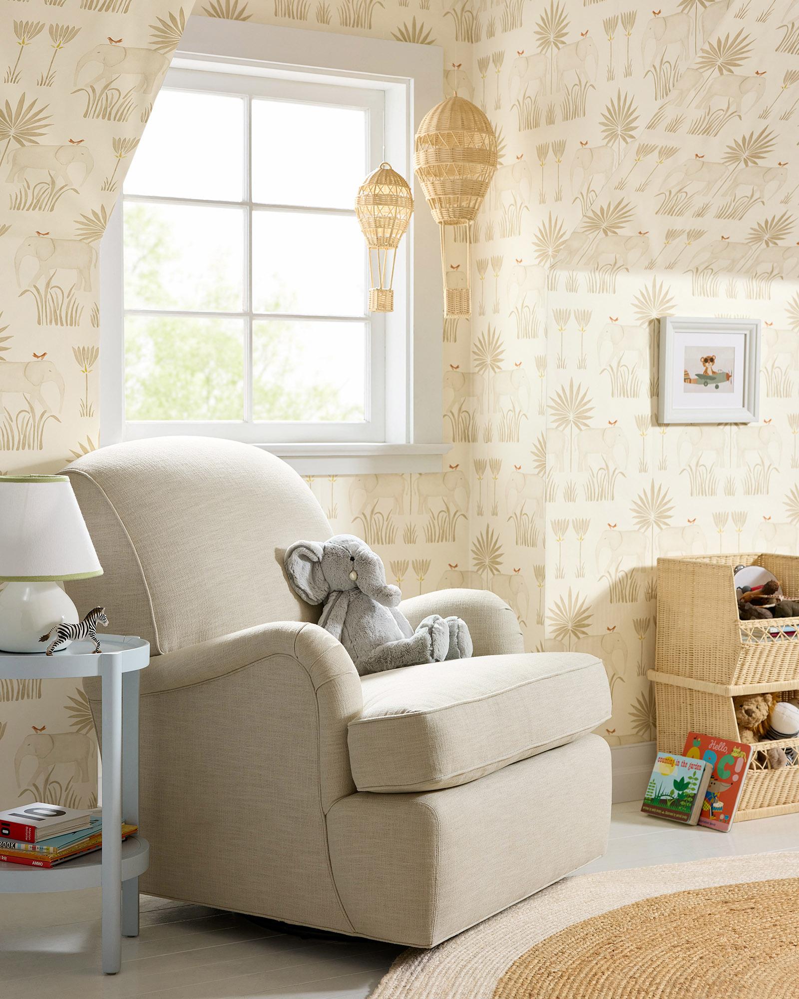 Kids-Nursery-Room-Neutral-Glider-Chair-Miramar-Kalahari-Wallpaper-brand ...