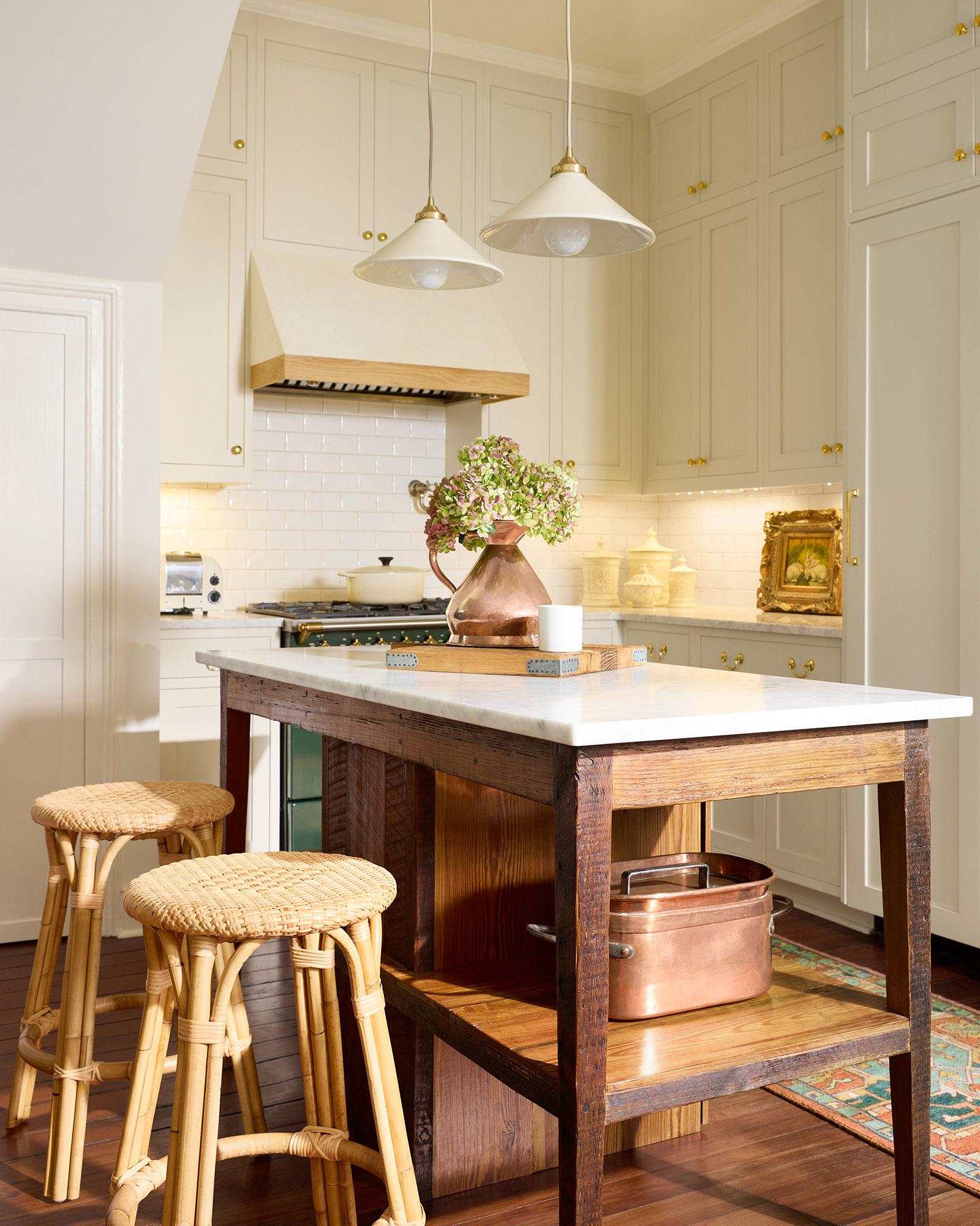 Sunwashed Riviera Rattan Backless Counter Stool | Serena & Lily