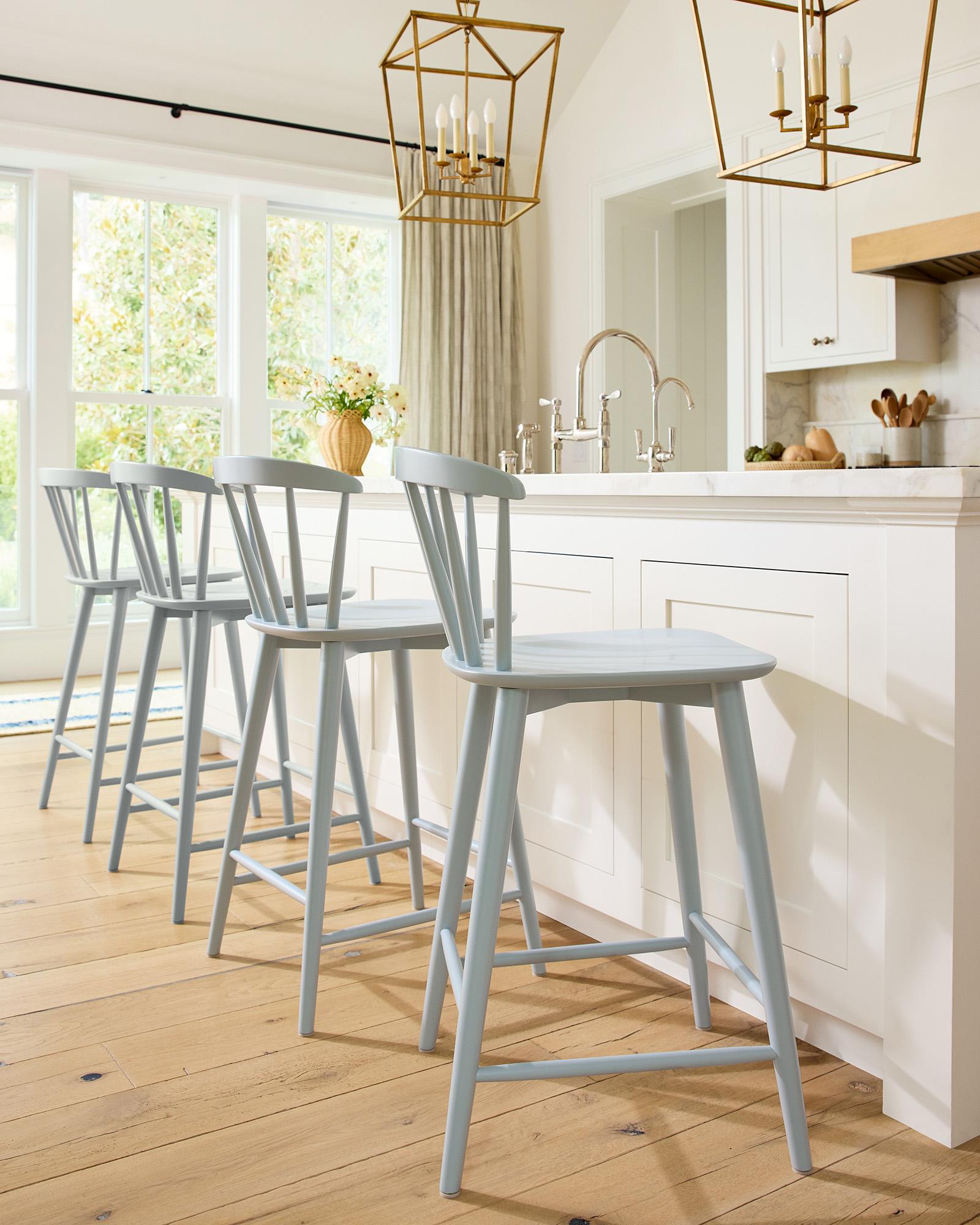 Serena & Lily Carter Swivel Counter Stool - Thumbnail 4