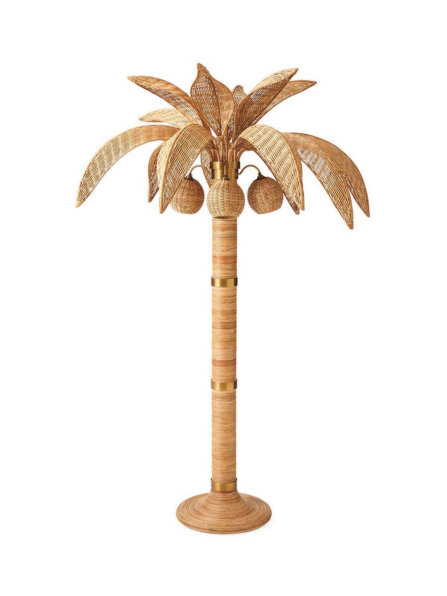Breakers Rattan Floor Lamp Serena and Lily