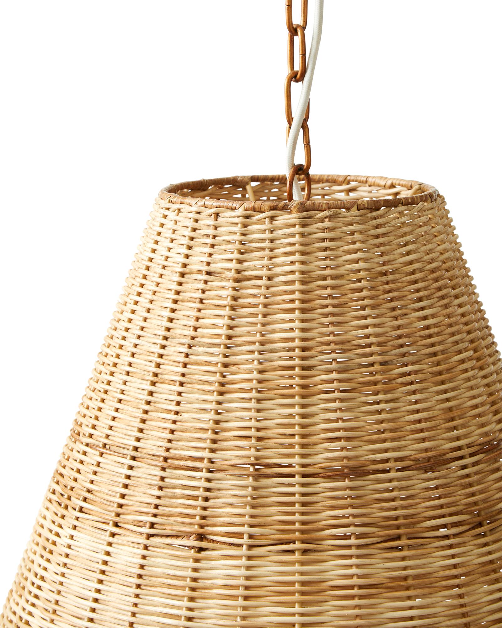 Santa Barbara Rattan Taper Pendant